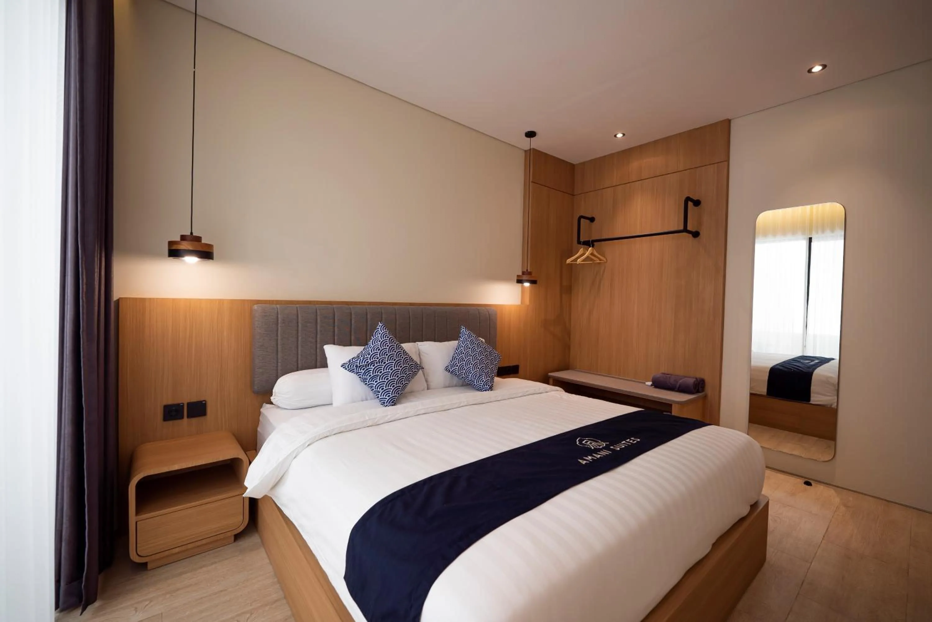 Bed in Amani Suites Yogyakarta