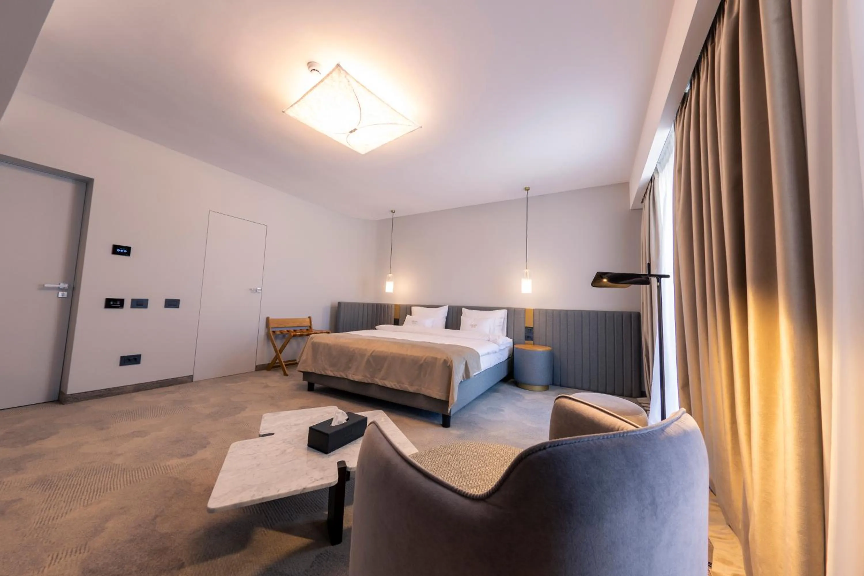 Photo of the whole room, Bed in ONE Hotel