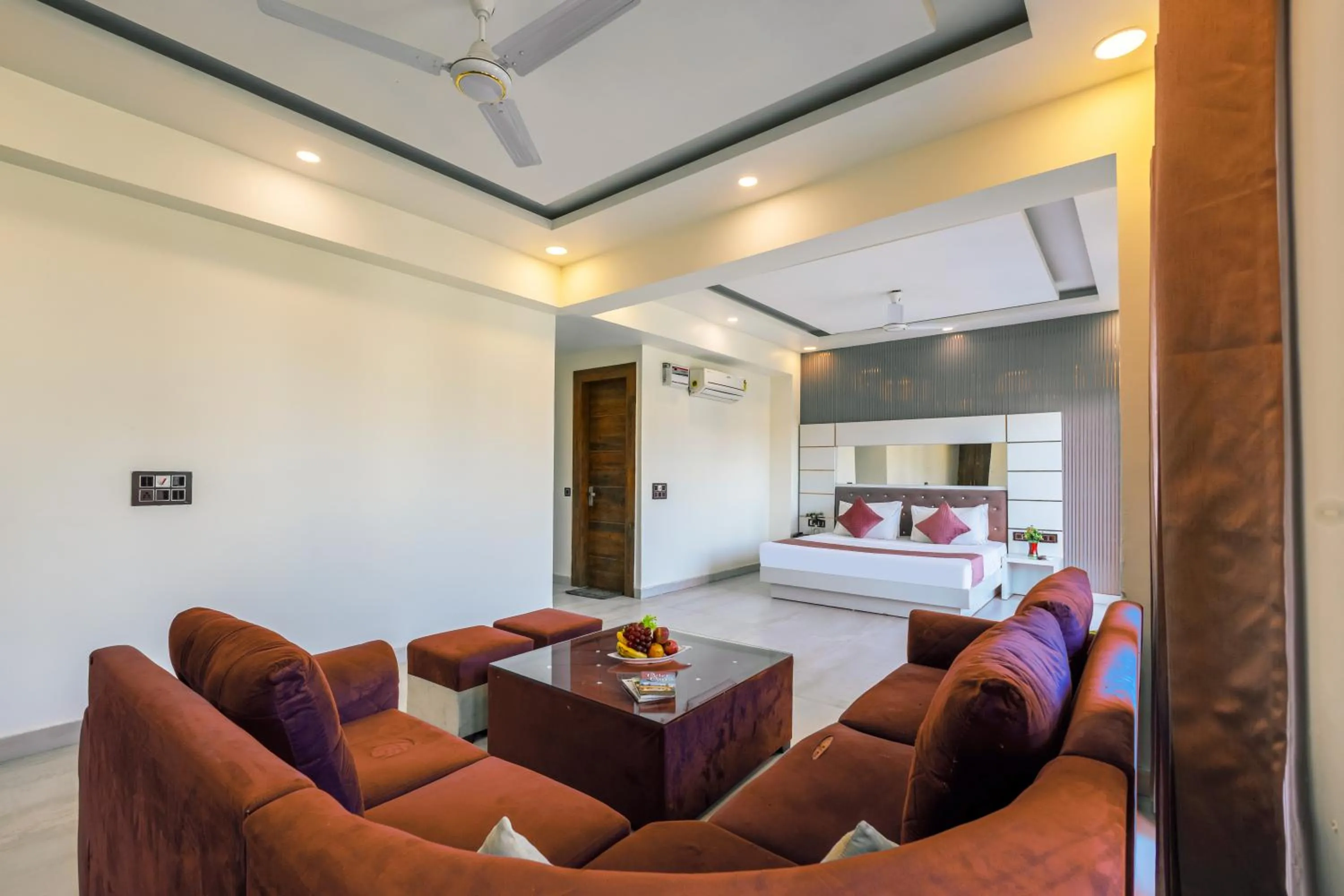 Living room in The Metro Stay by ASPL