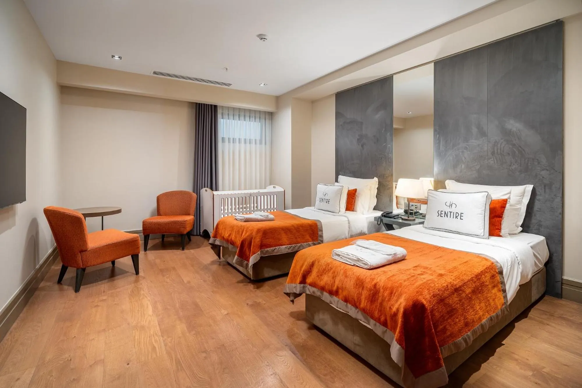 Bed in Sentire Hotels & Residences Taksim