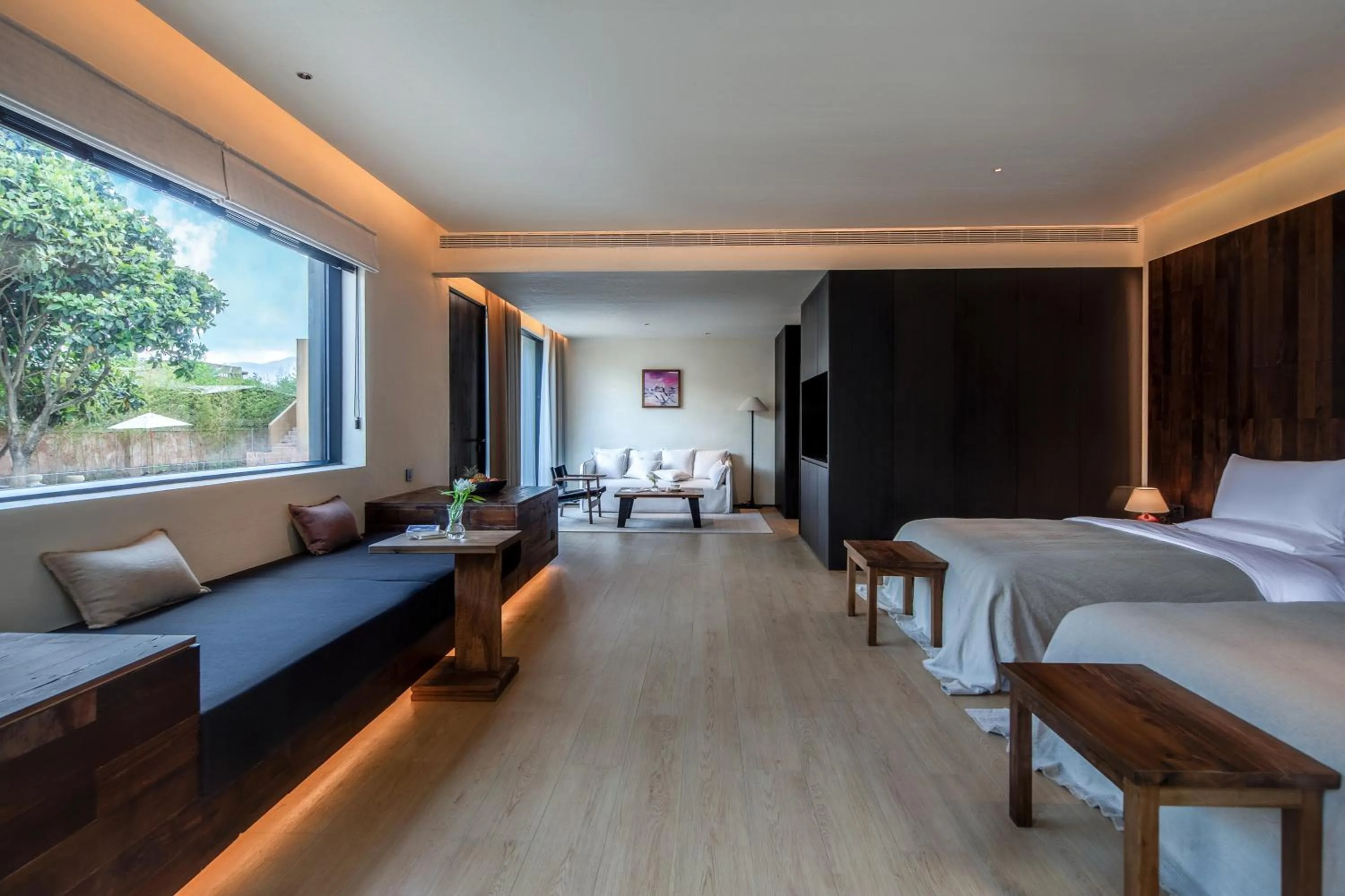 Bed in Mucheng Xichi Snow Mountain Art Resort Hotel (Baisha Ancient Town Branch)