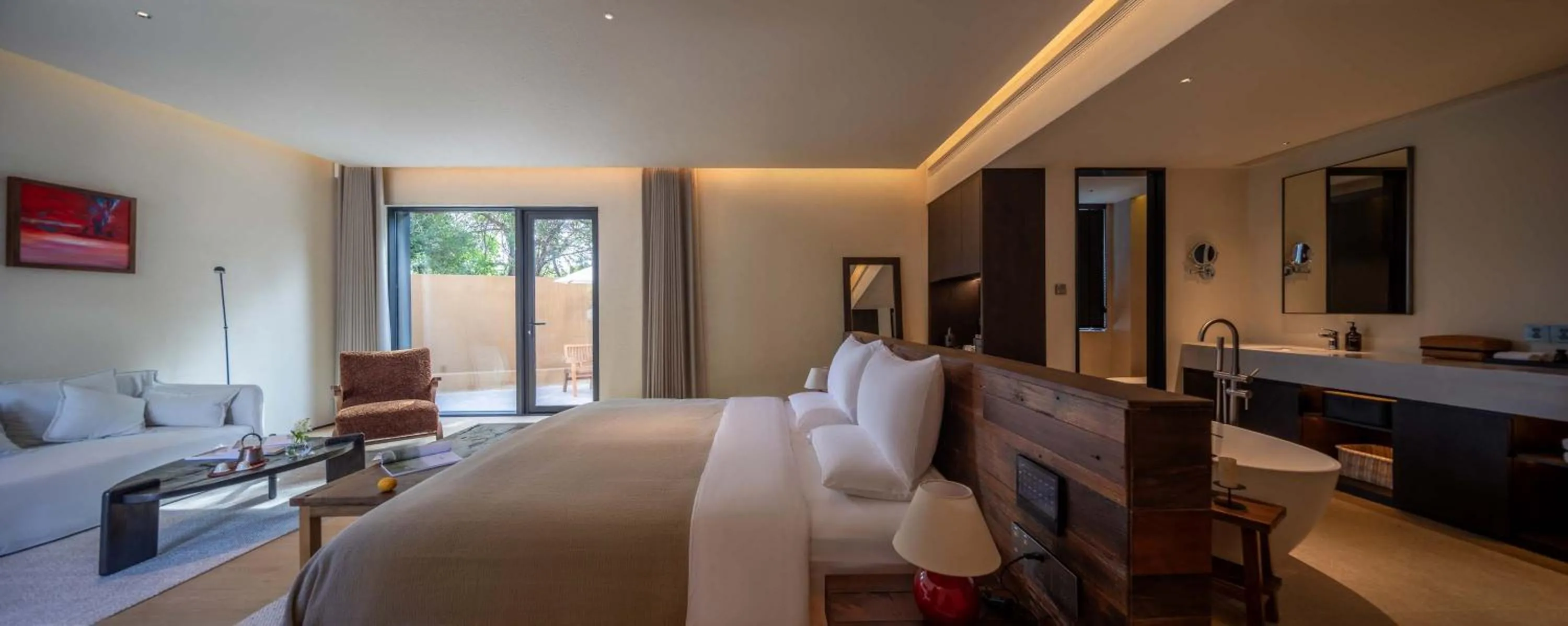Seating area in Mucheng Xichi Snow Mountain Art Resort Hotel (Baisha Ancient Town Branch)