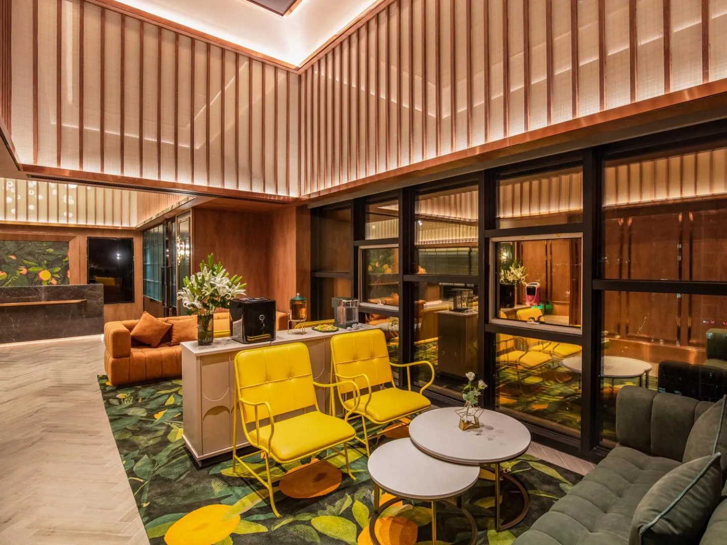 Seating area in Orange Hotel Beijing Changping Future Science City