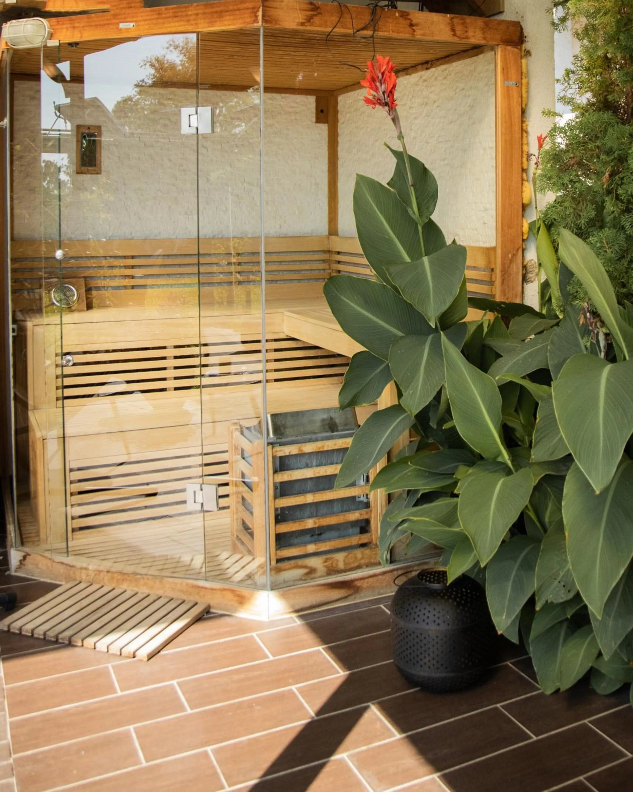 Sauna in Guest House Panorama Aqualux with Free Parking
