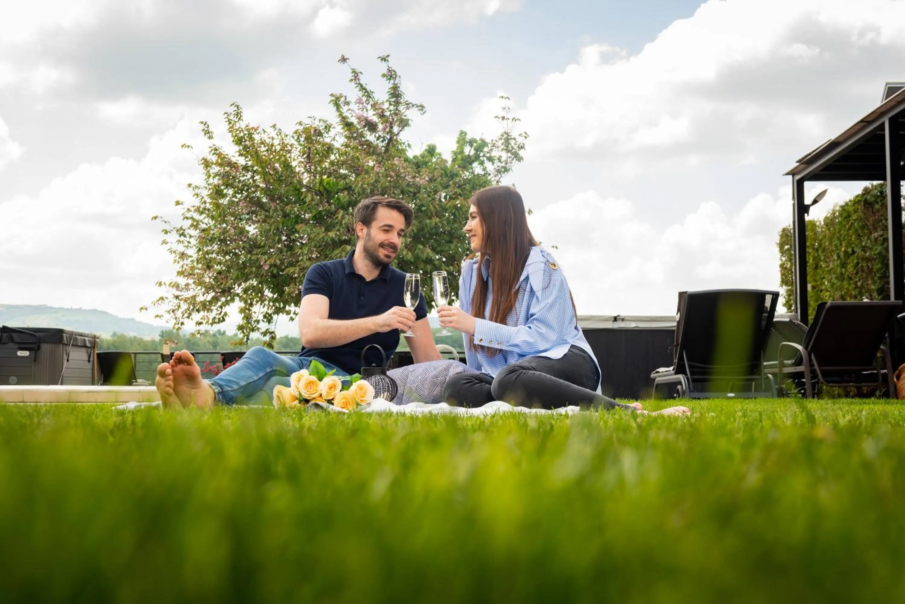 Garden in Guest House Panorama Aqualux with Free Parking