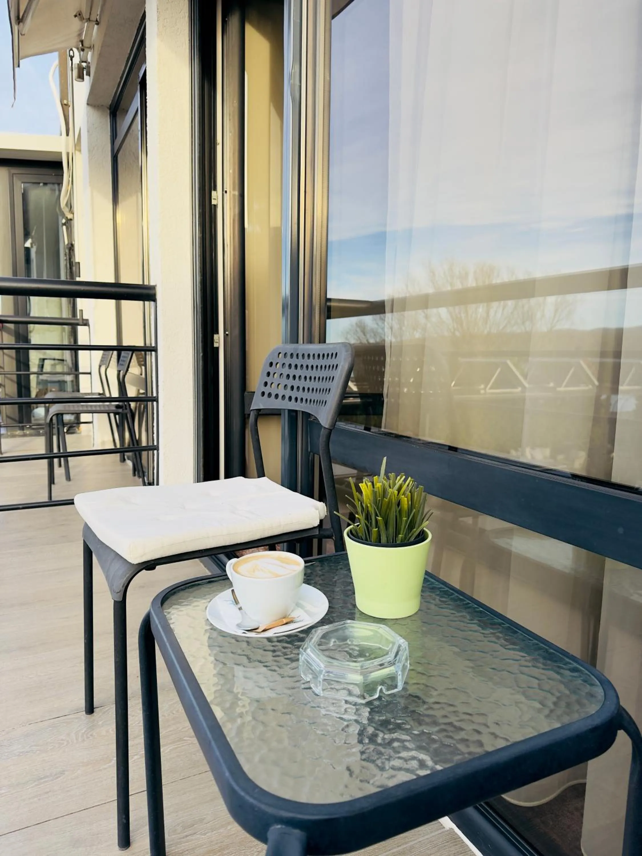 Balcony/Terrace in Guest House Panorama Aqualux with Free Parking