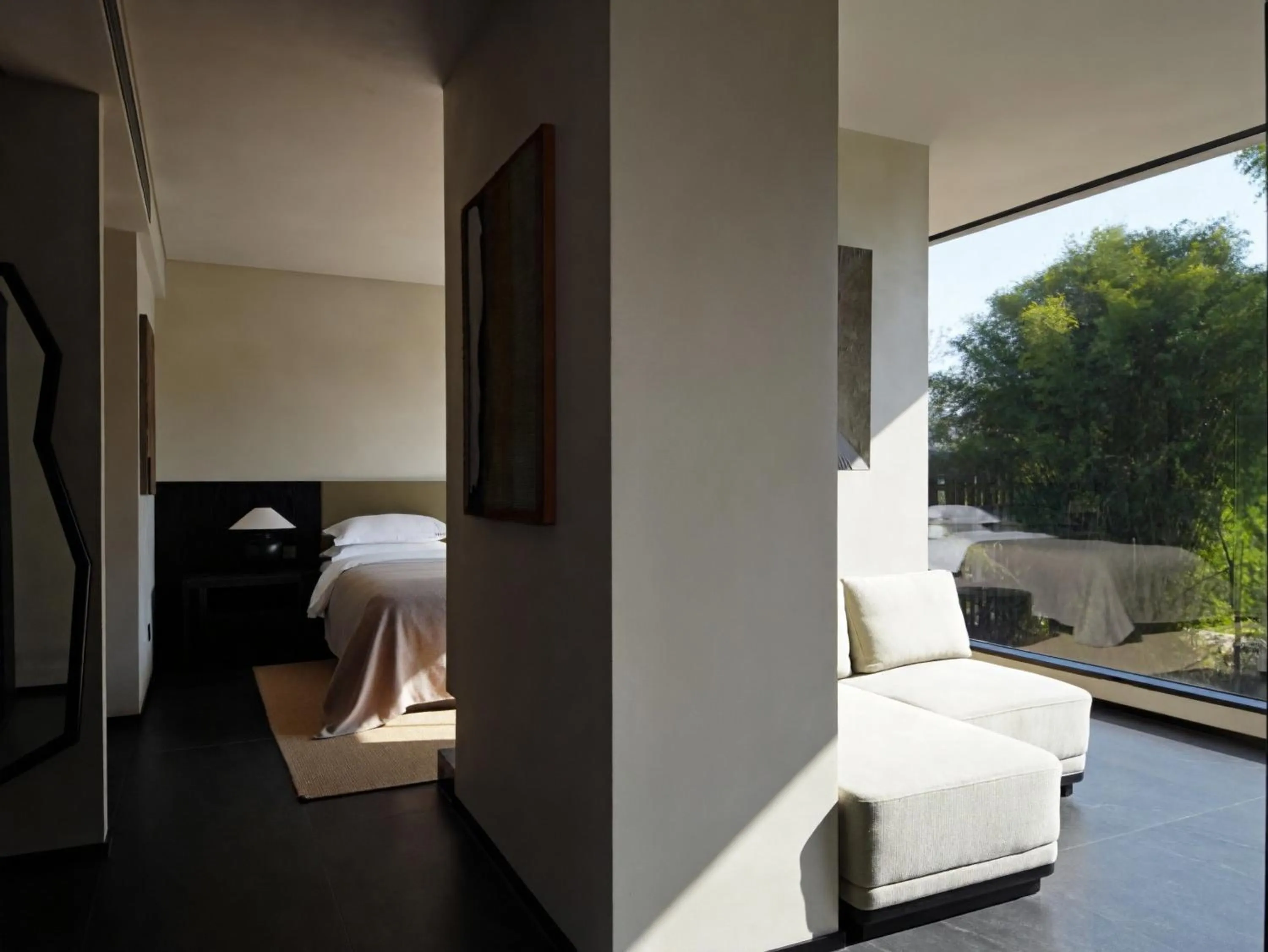 Bed in YINGMAN HOTEL