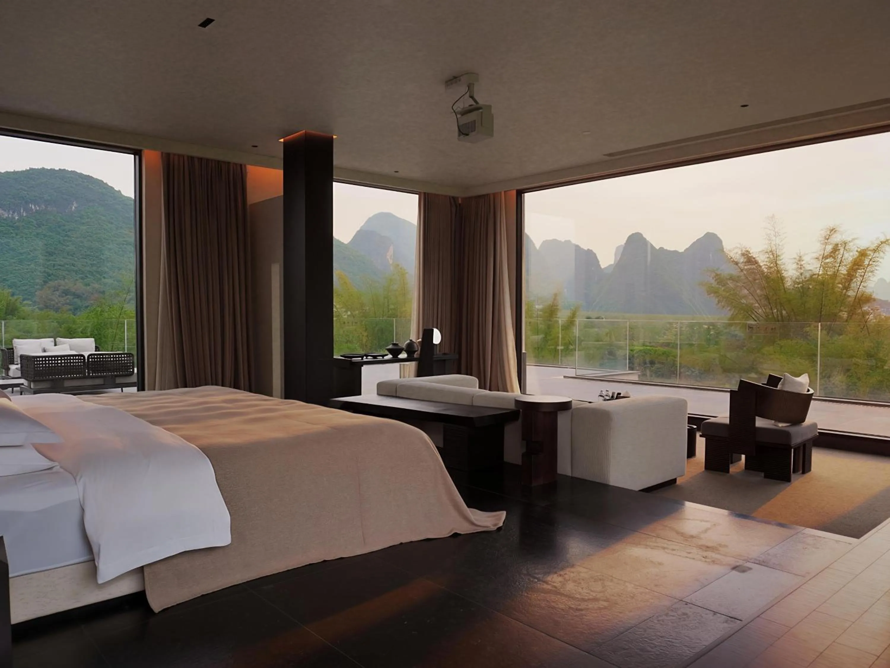 Bed in YINGMAN HOTEL