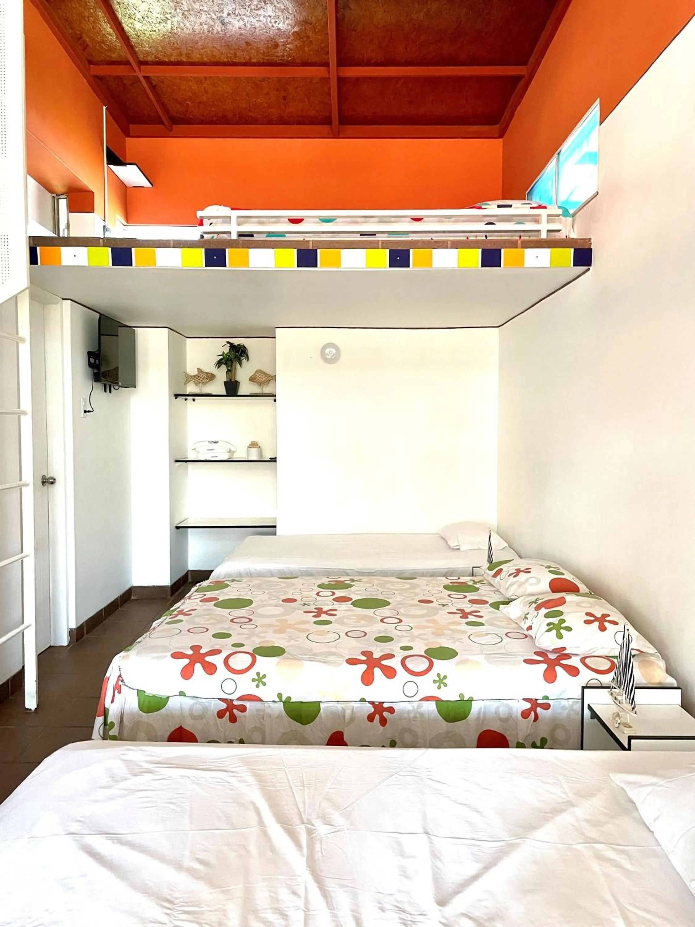 Bed in Hotel Casa Playa Zorritos