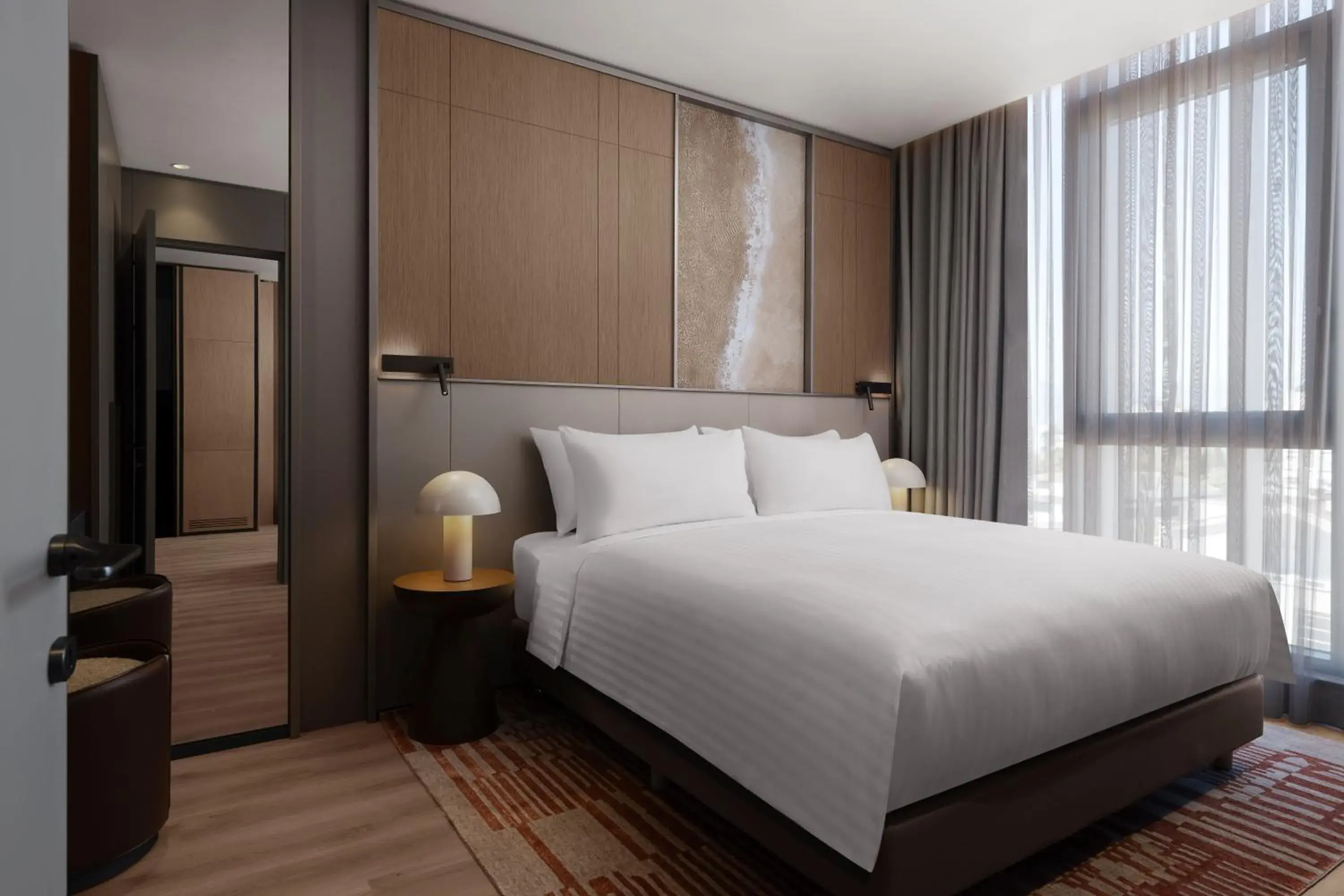 One-Bedroom King Apartment with Sofa Bed and City View in Marriott Executive Apartments Antalya One-Bedroom King Apartment with Sofa Bed and City View in Marriott Executive Apartments Antalya