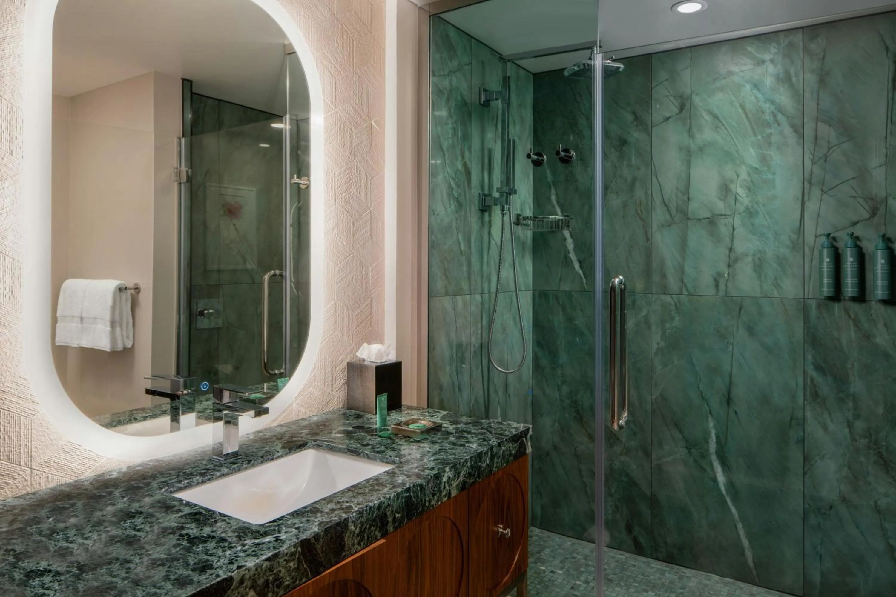 Bathroom in Trilogy Hotel Huntsville, Autograph Collection