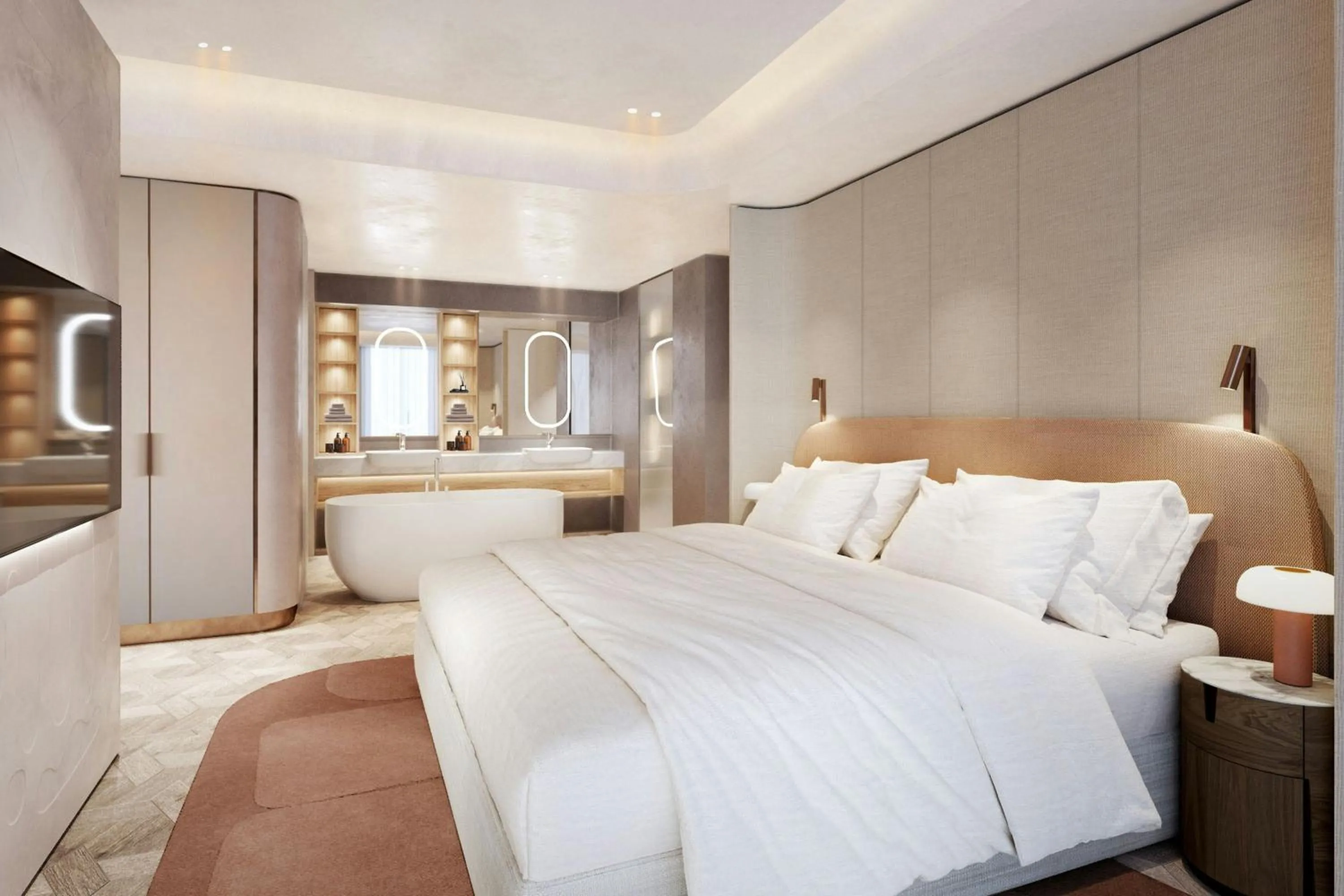 Bedroom, Bed in The Landmark Nicosia, Autograph Collection