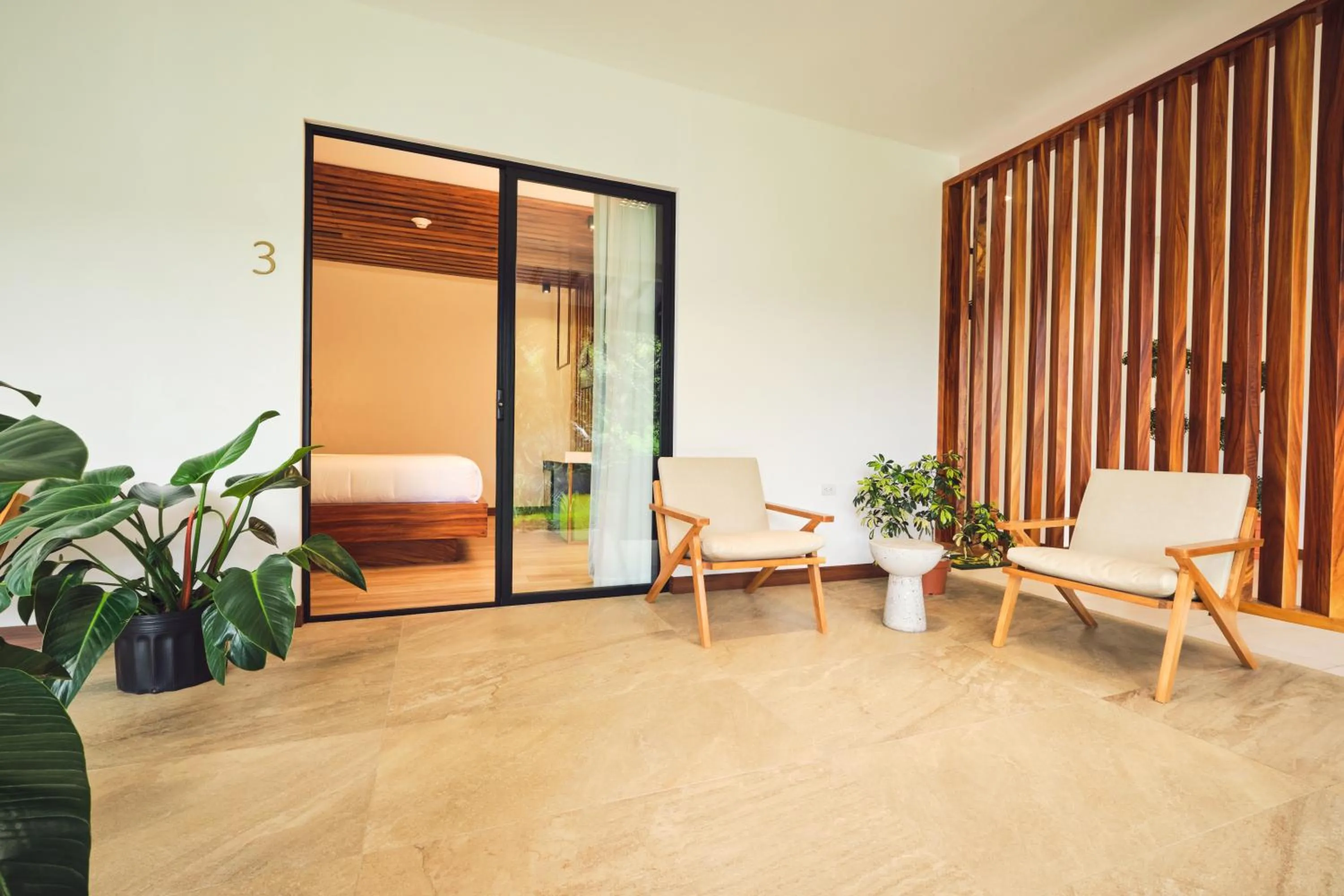 Balcony/Terrace, Bed in Ocotea Boutique Hotel