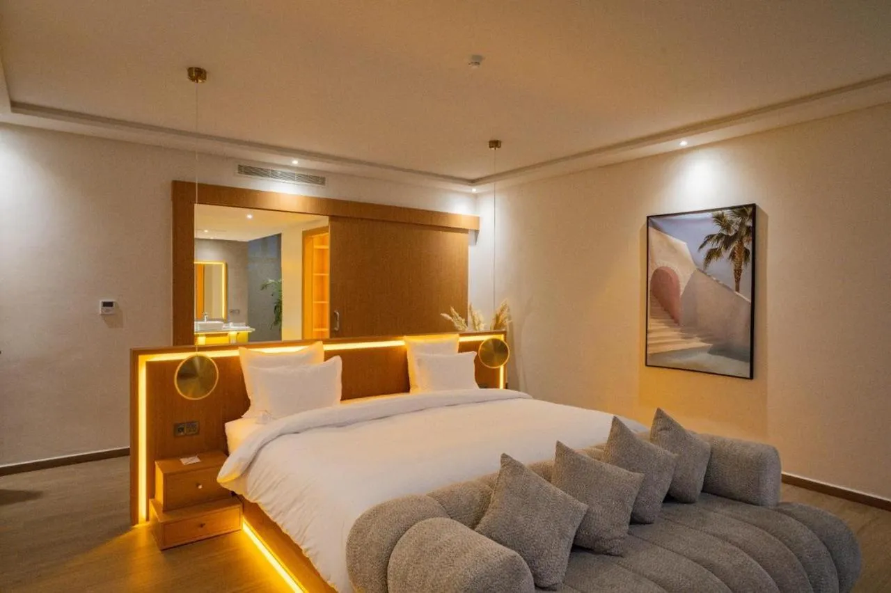 Bed in NOMMOS Beach RESORT & POOL CLUB