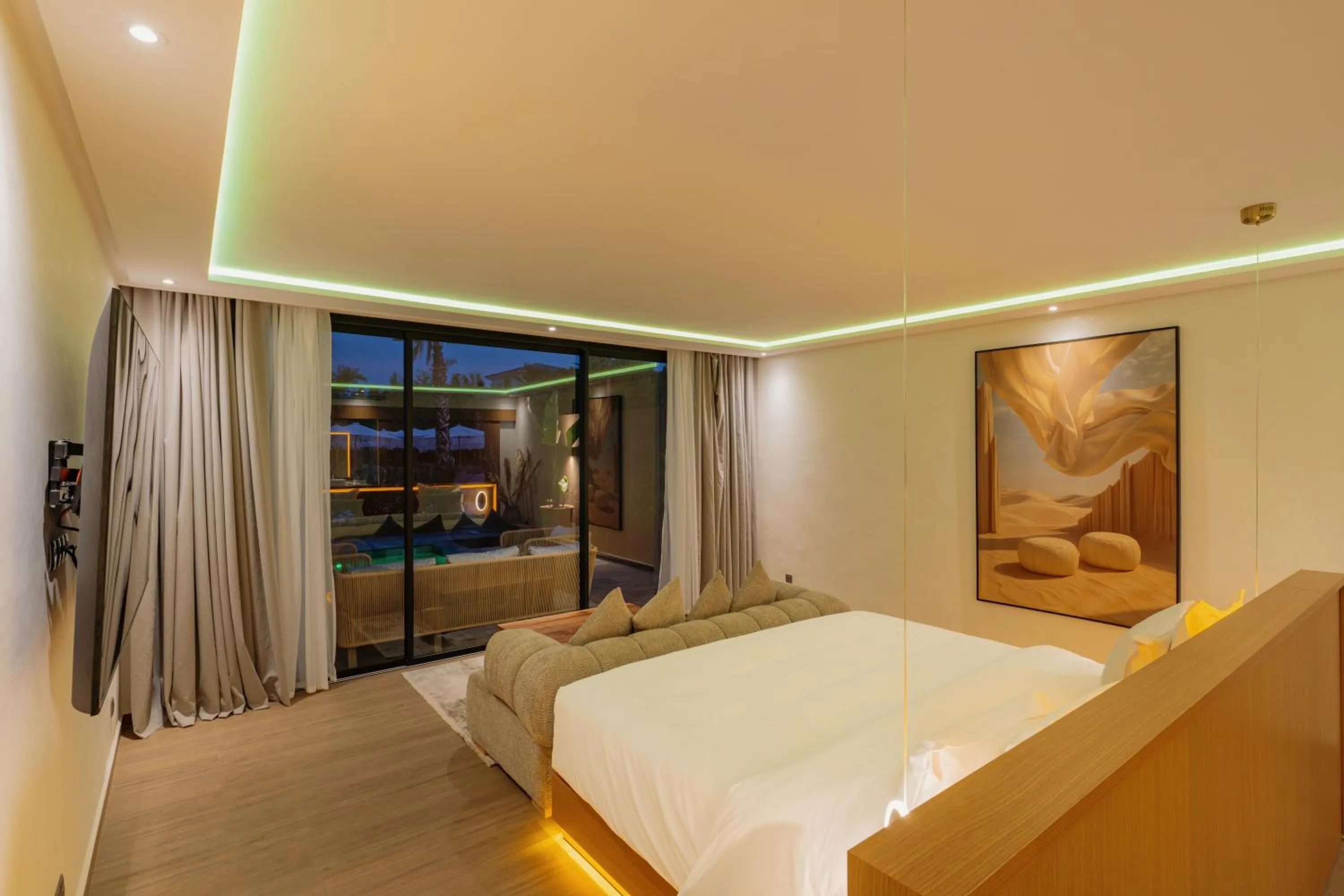 Bed in NOMMOS Beach RESORT & POOL CLUB