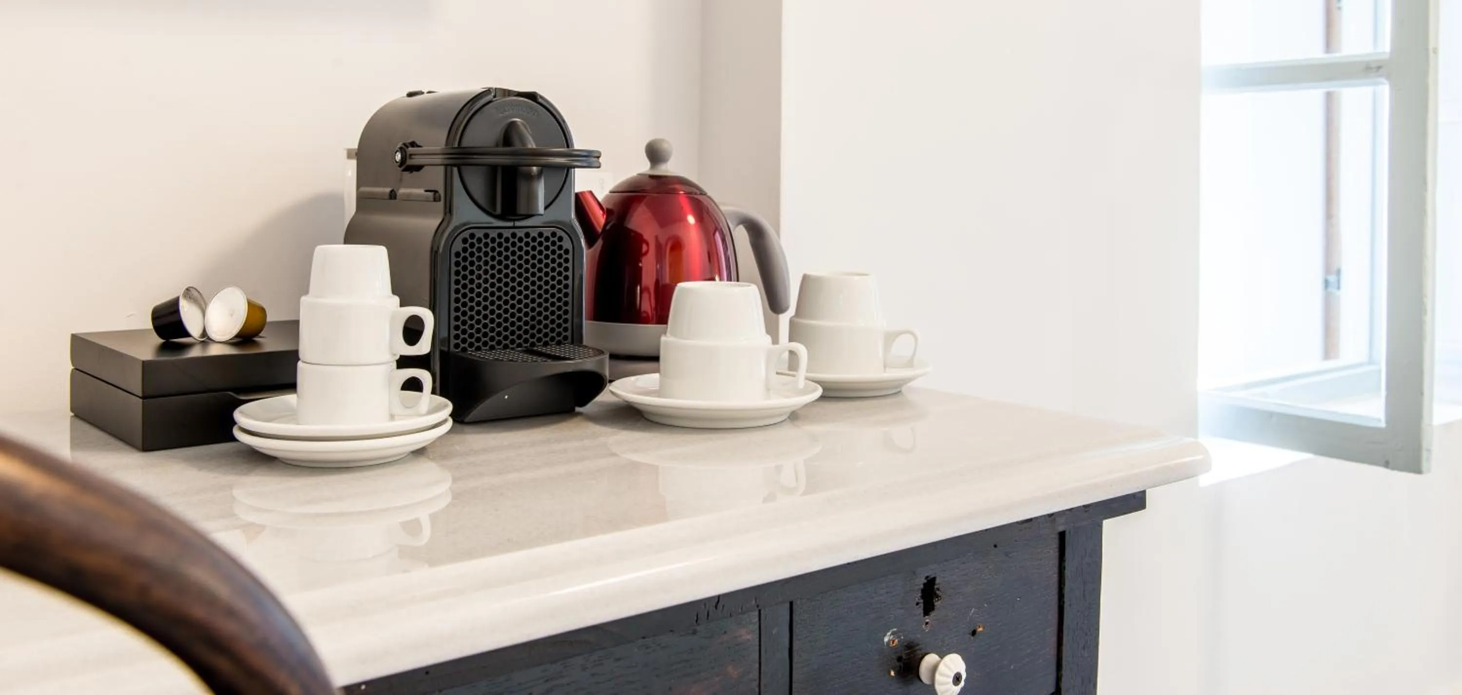 Coffee/tea facilities in Hotel Off