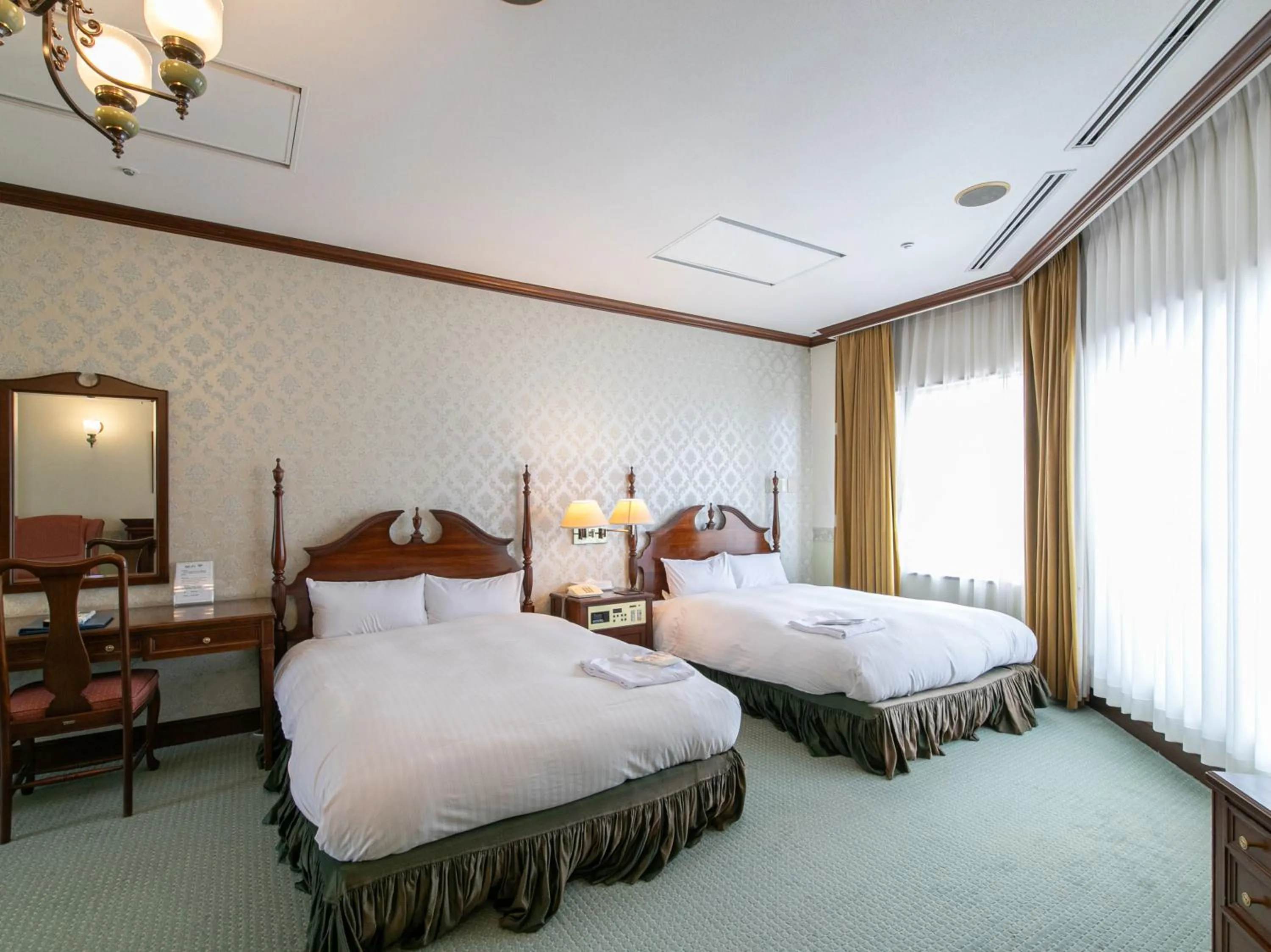 Bed in Victoria Inn Nagasaki