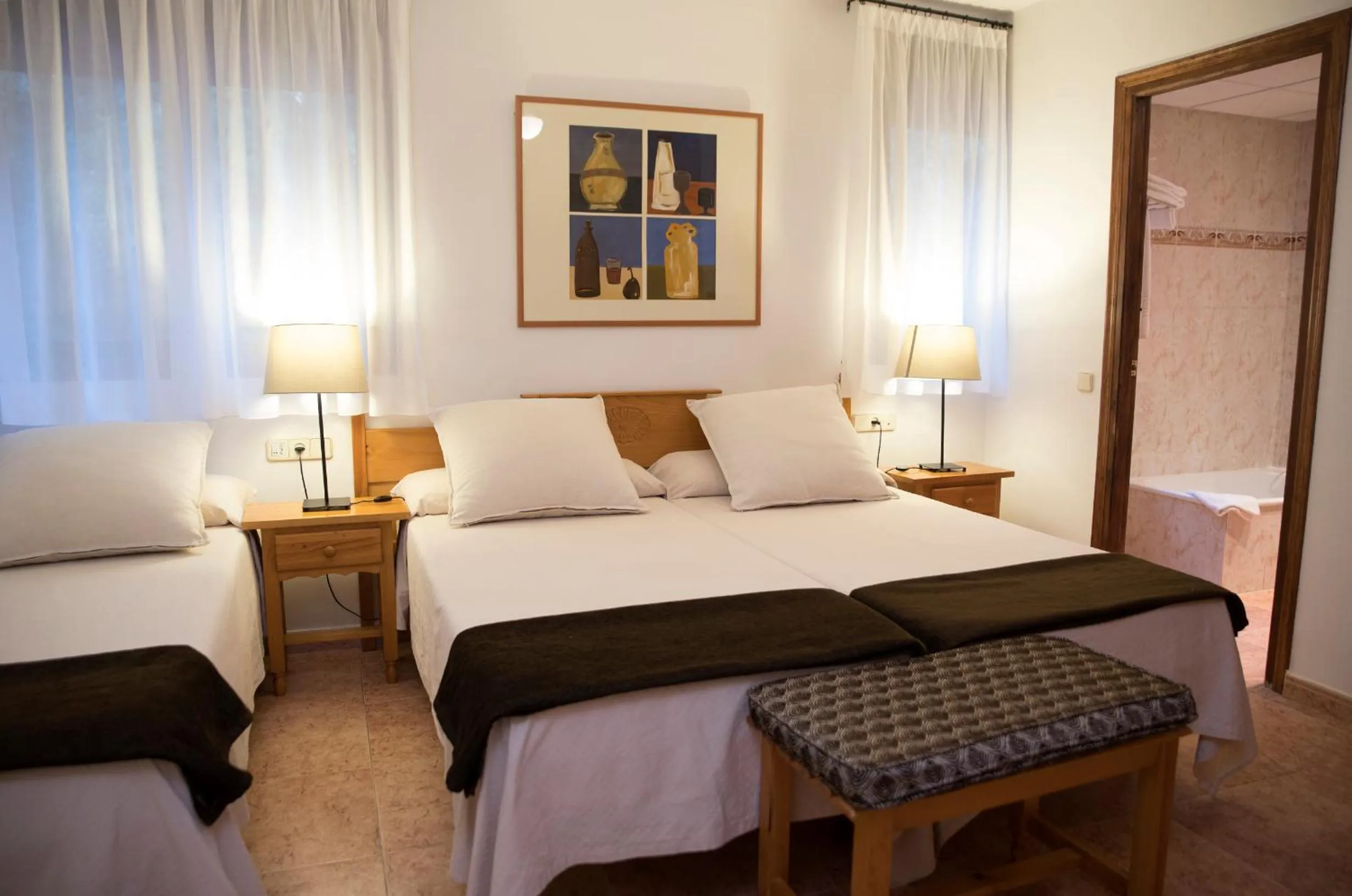 Bed in Hotel Florido