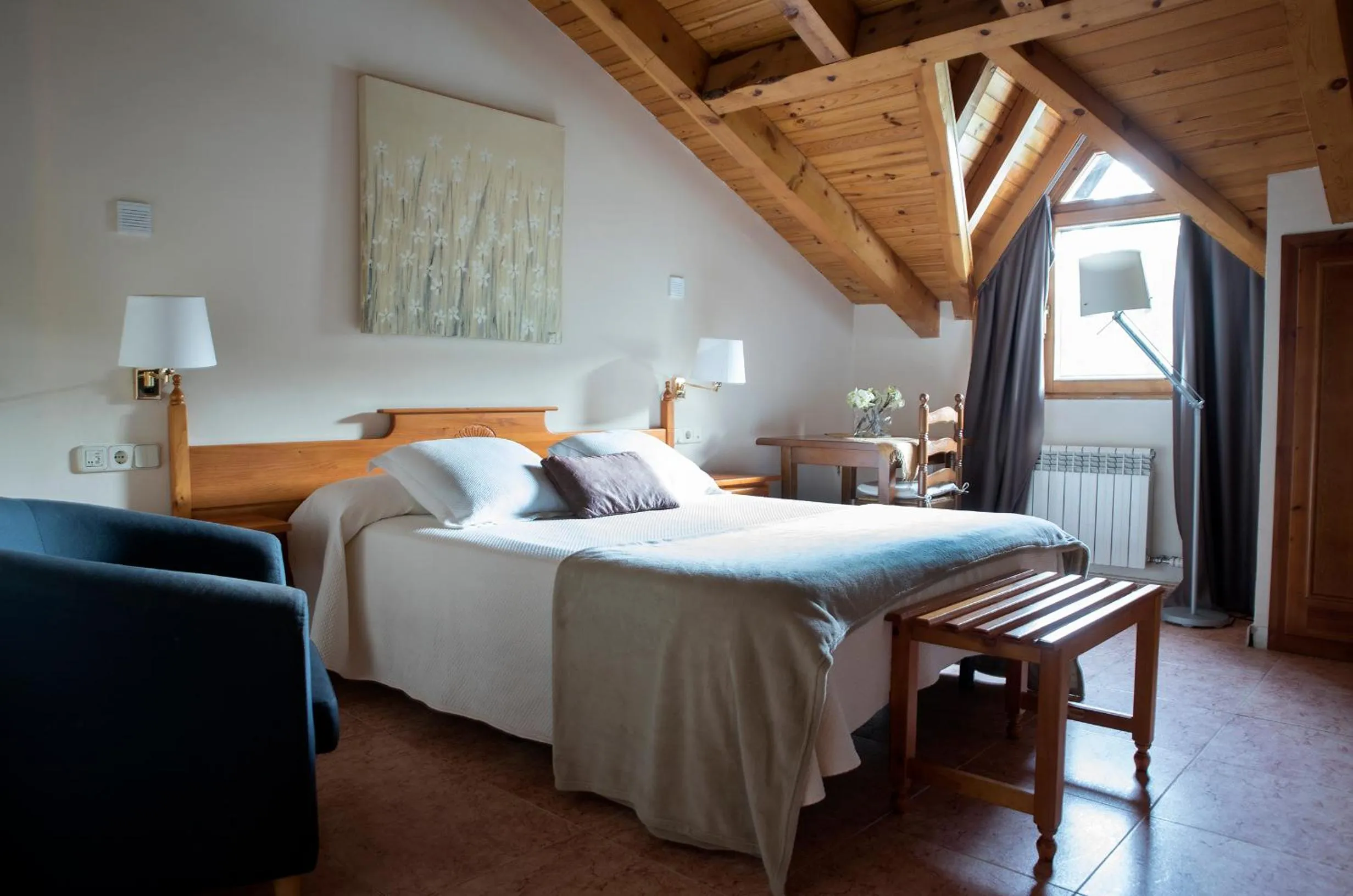 Bed in Hotel Florido