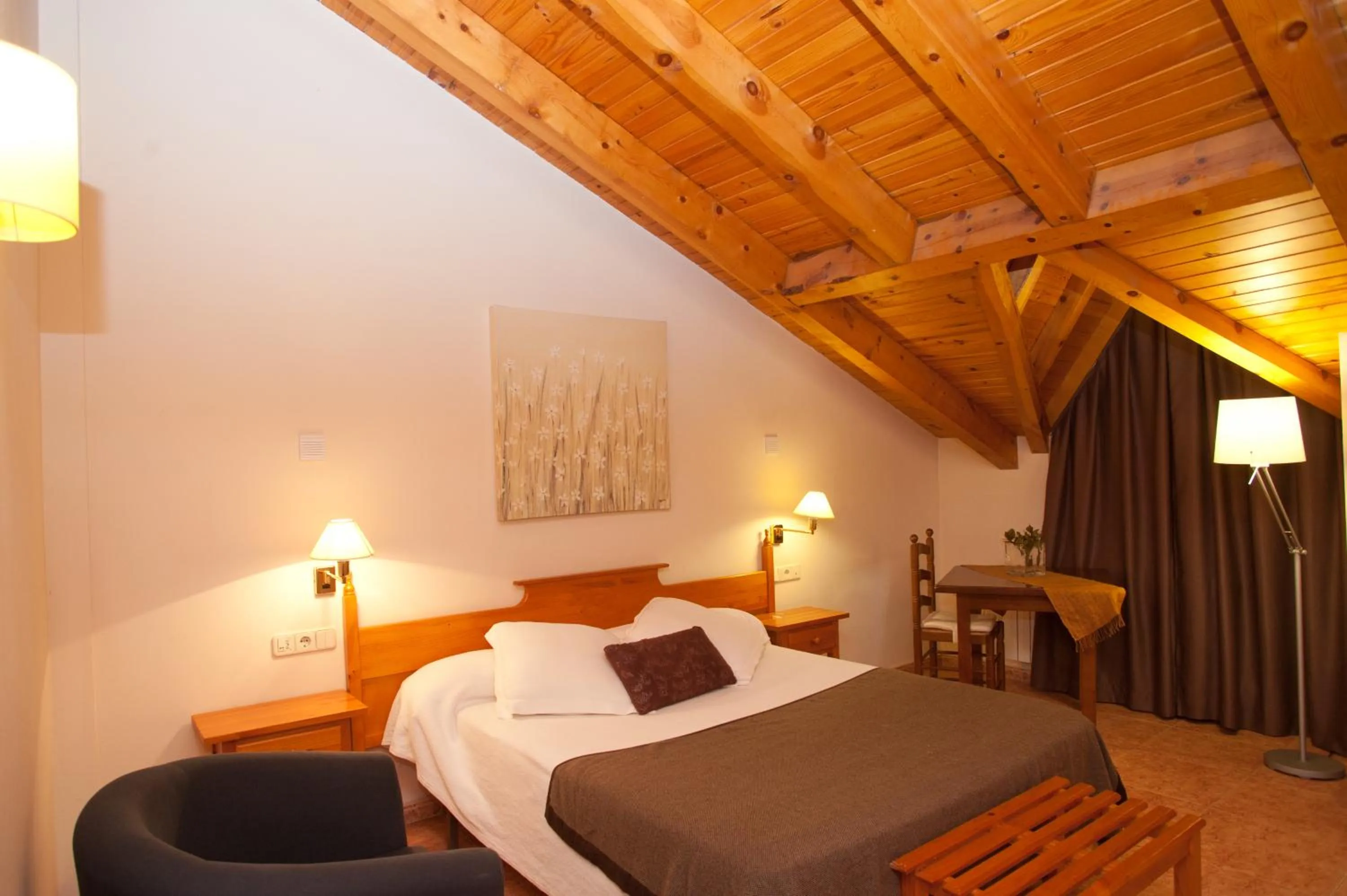 Bed in Hotel Florido