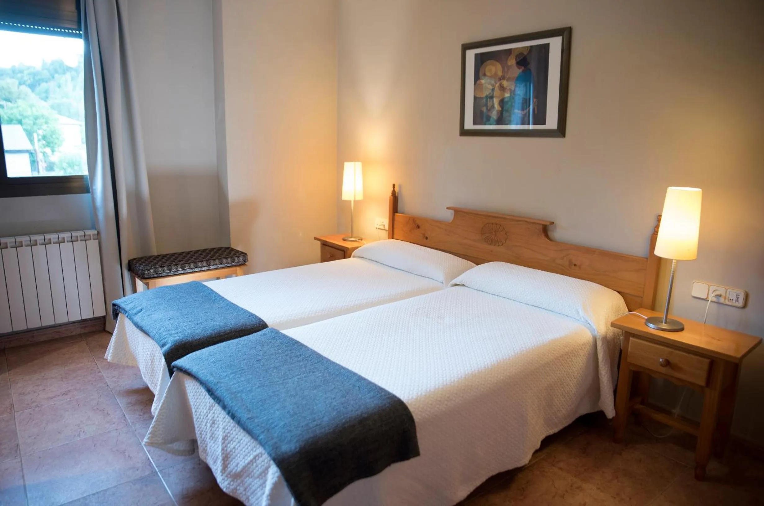 Bed in Hotel Florido