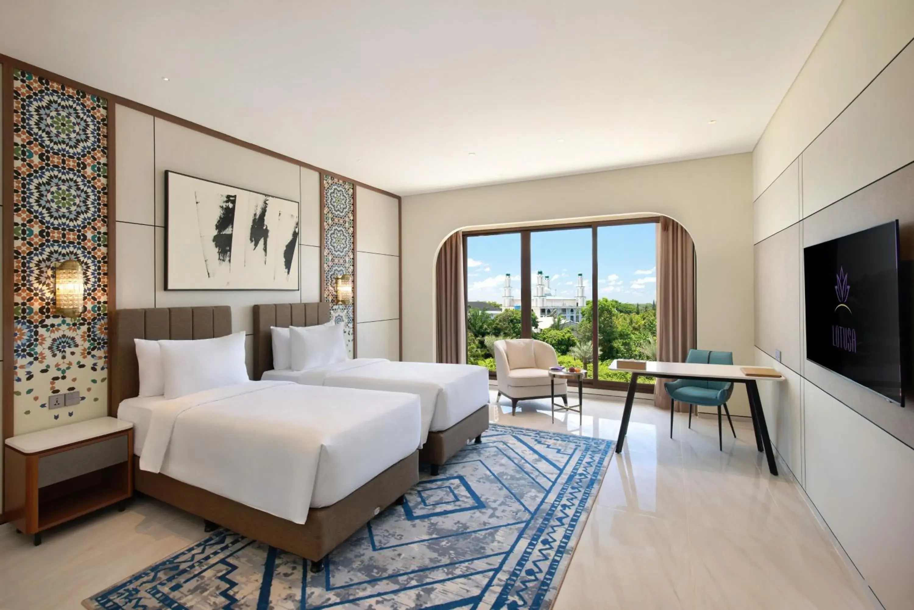 Deluxe Twin Room in Lotusa Batulicin by Swiss-Belhotel Deluxe Twin Room in Lotusa Batulicin by Swiss-Belhotel