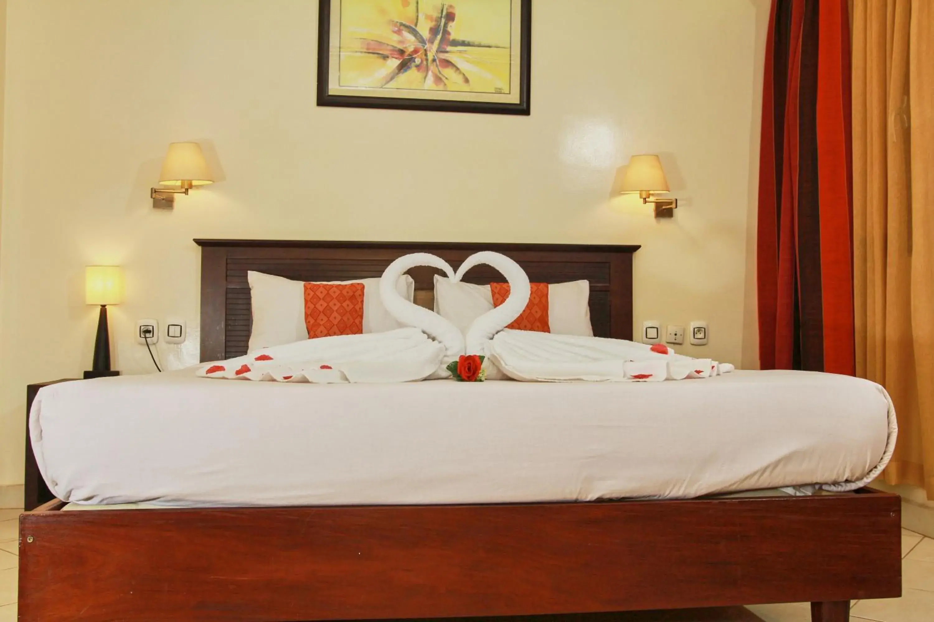 Bedroom, Bed in Dunia Hôtel Bissau Bedroom, Bed in Dunia Hôtel Bissau
