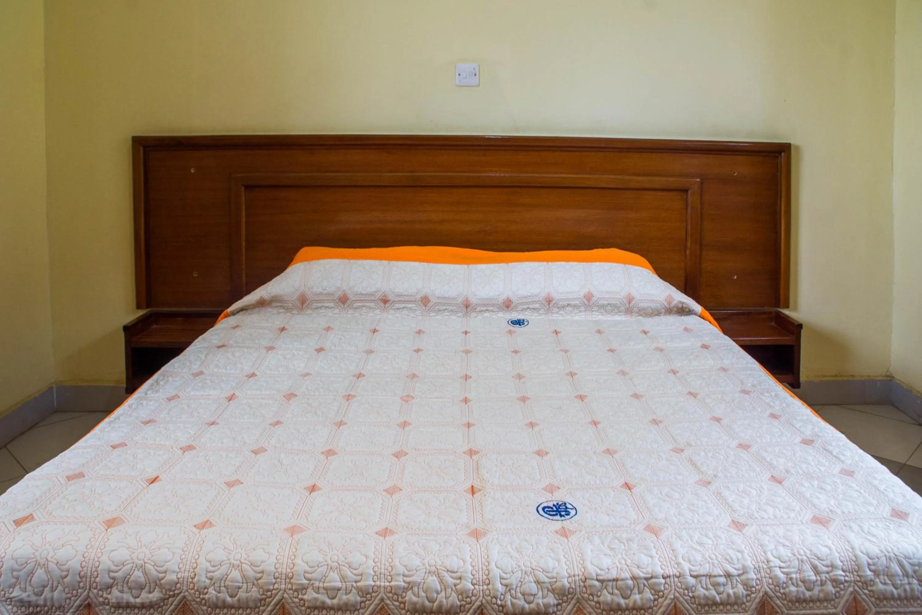 Bed in Pelikan Hotel