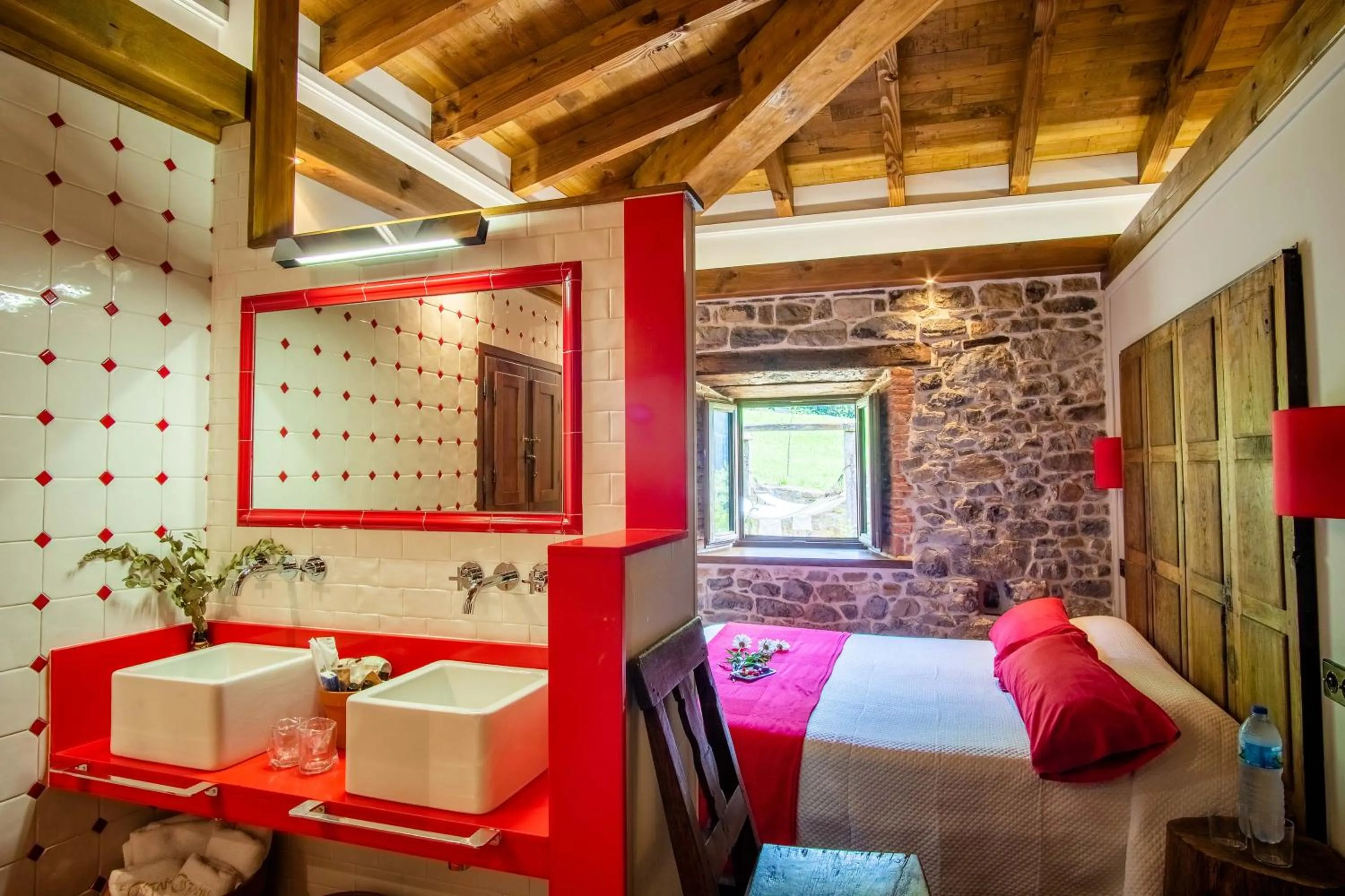 Bed in Casona de El Castañíu