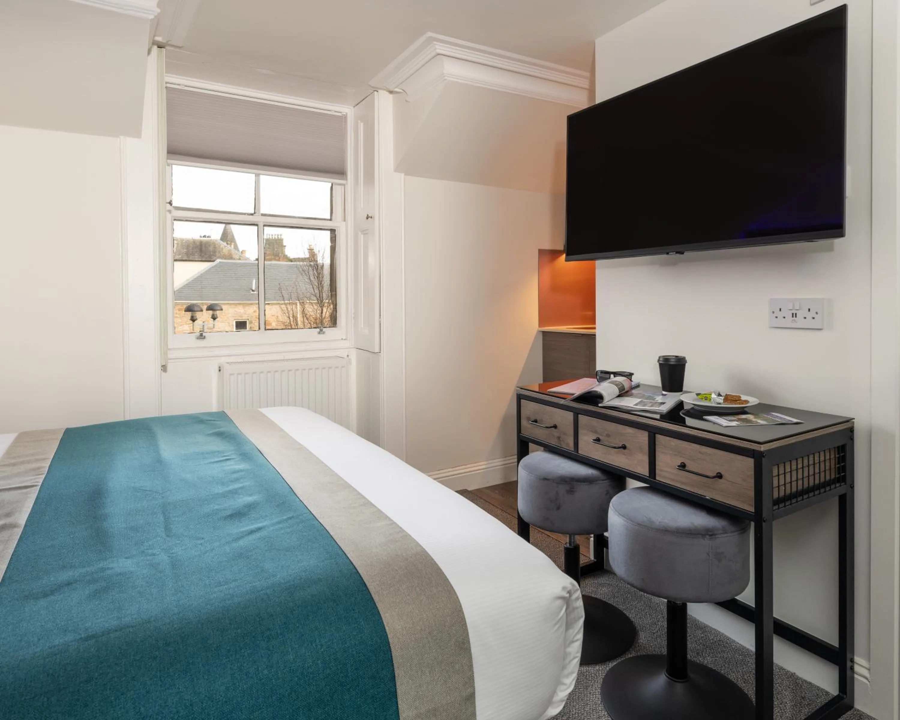 Bedroom, Bed in Linen Bank Residence - Aparthotel