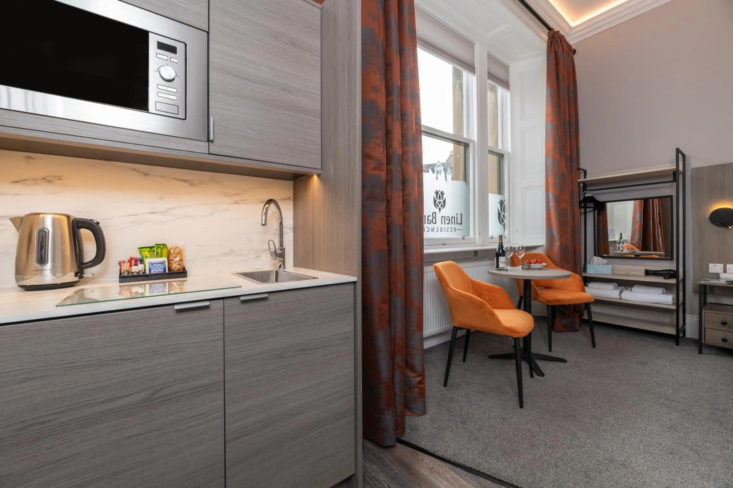 Kitchen or kitchenette in Linen Bank Residence - Aparthotel