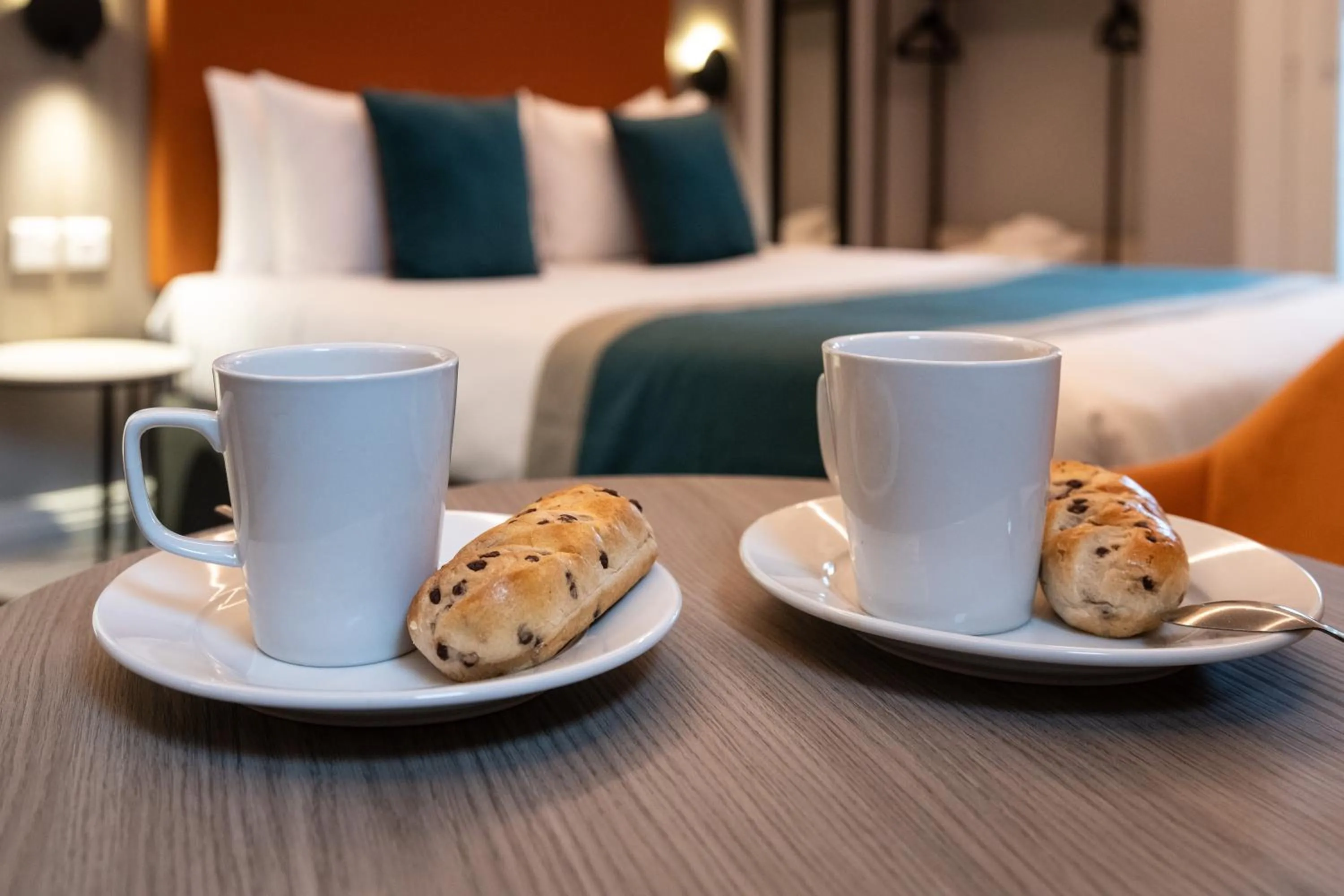 Coffee/tea facilities, Bed in Linen Bank Residence - Aparthotel
