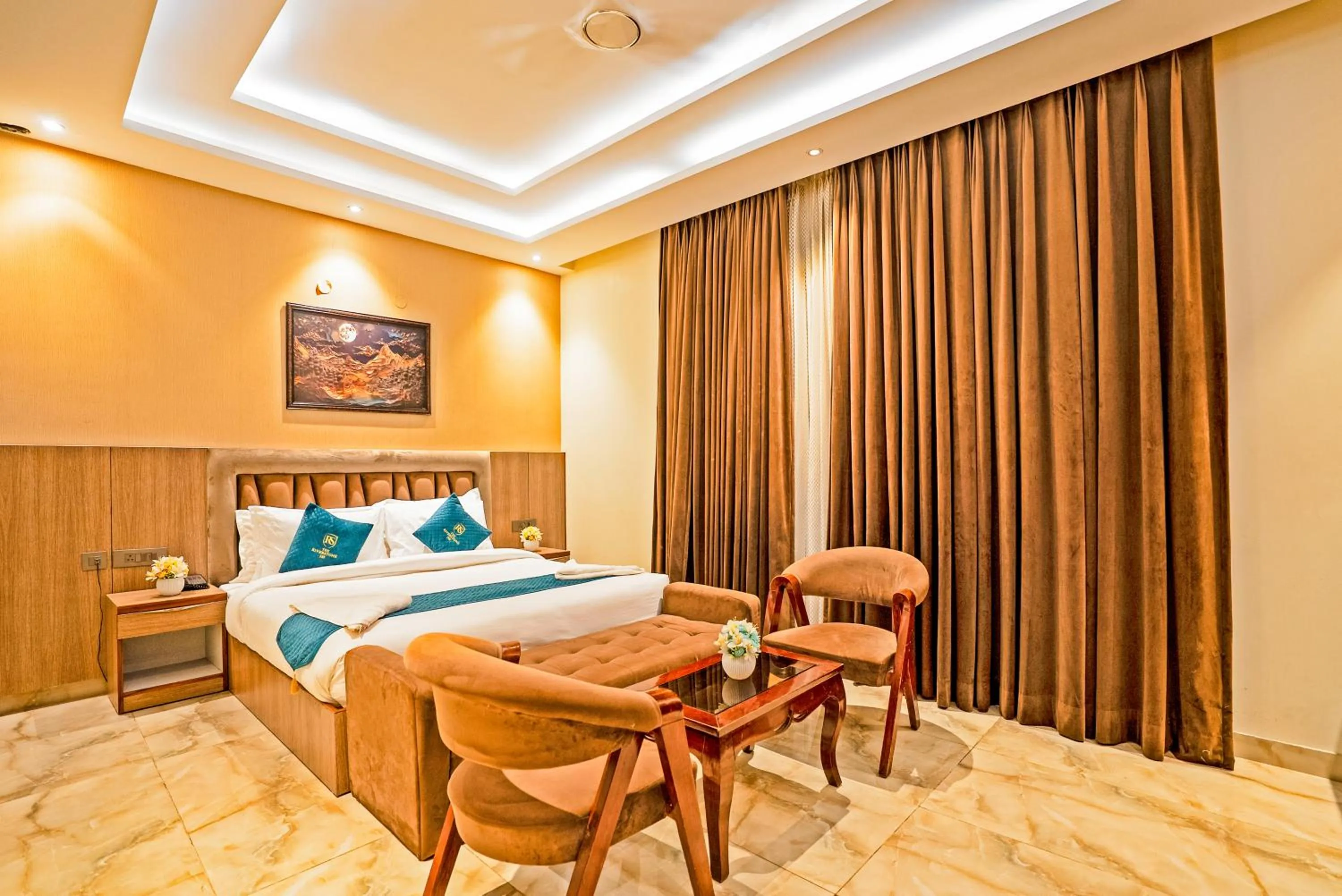 Bed in The Riverstone Inn