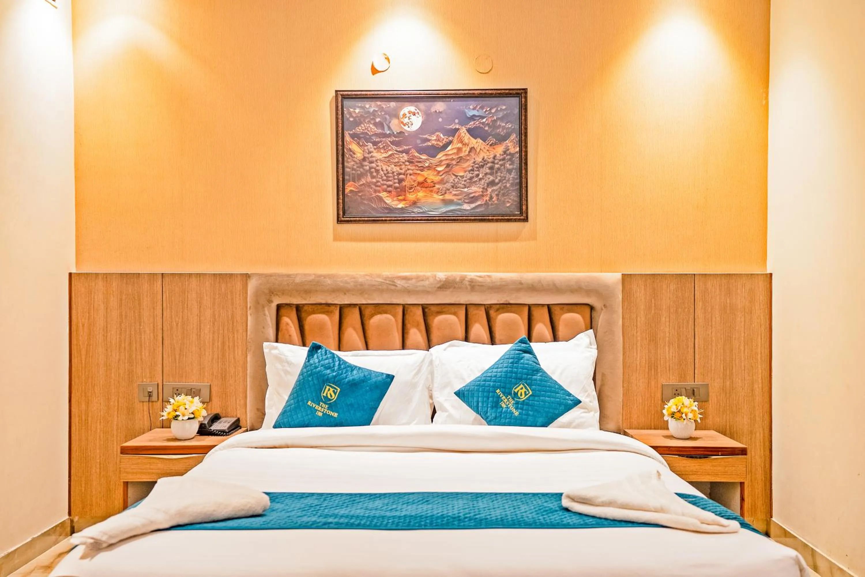 Bed in The Riverstone Inn