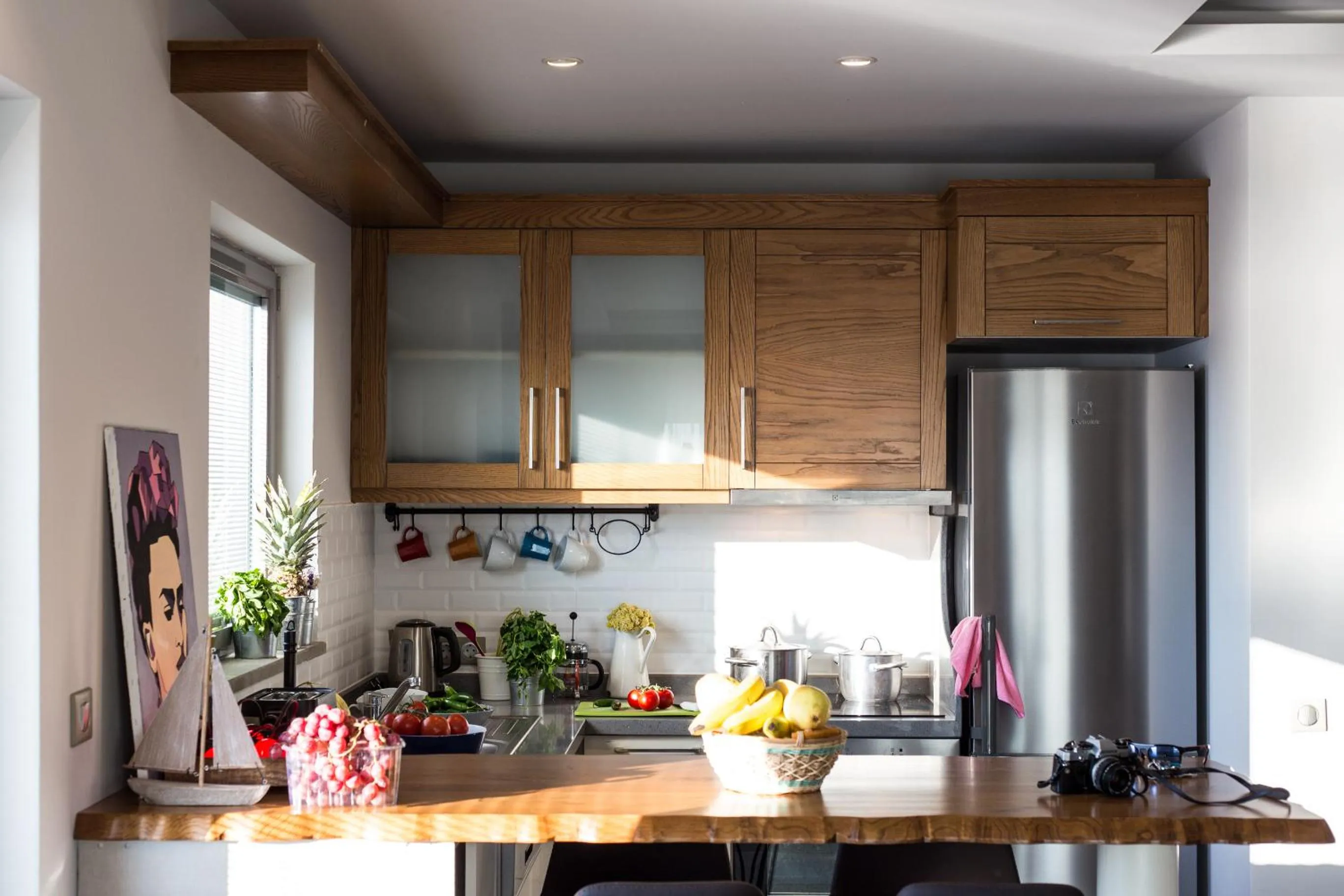 Kitchen or kitchenette in Degirmenburnu Residence