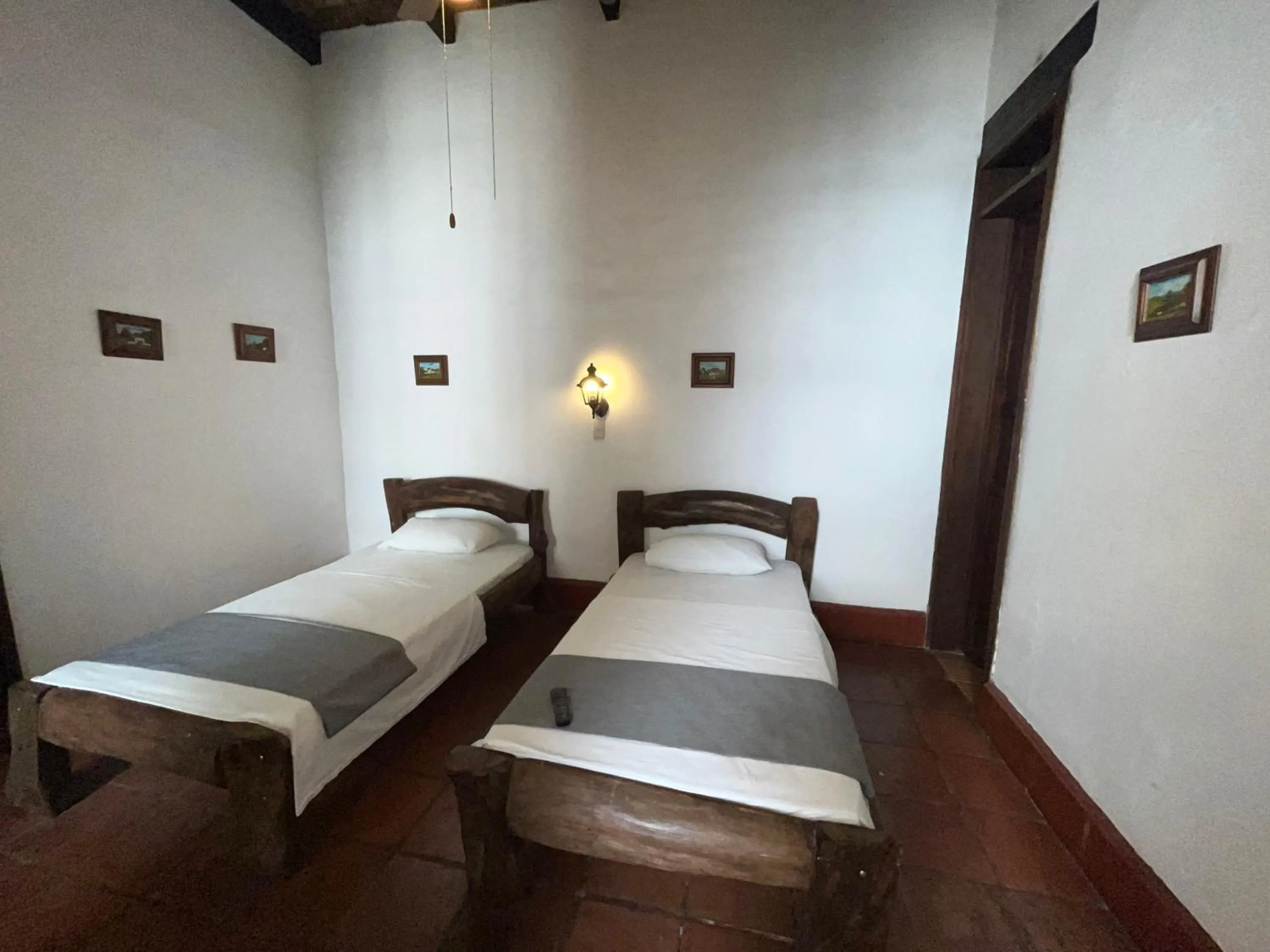 Bed in Hotel Colonial Palmira