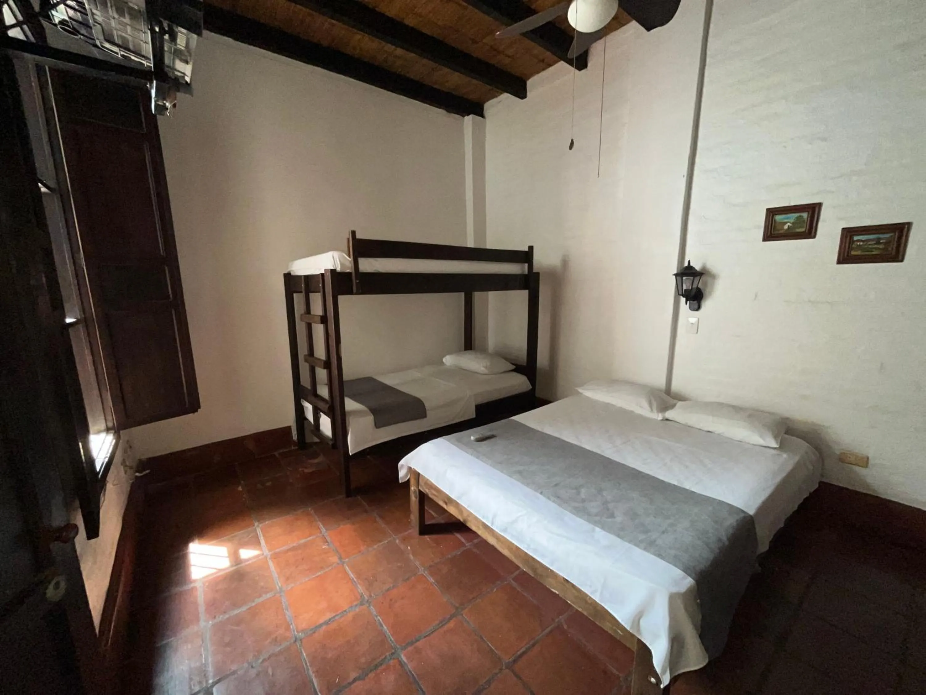 Bed in Hotel Colonial Palmira