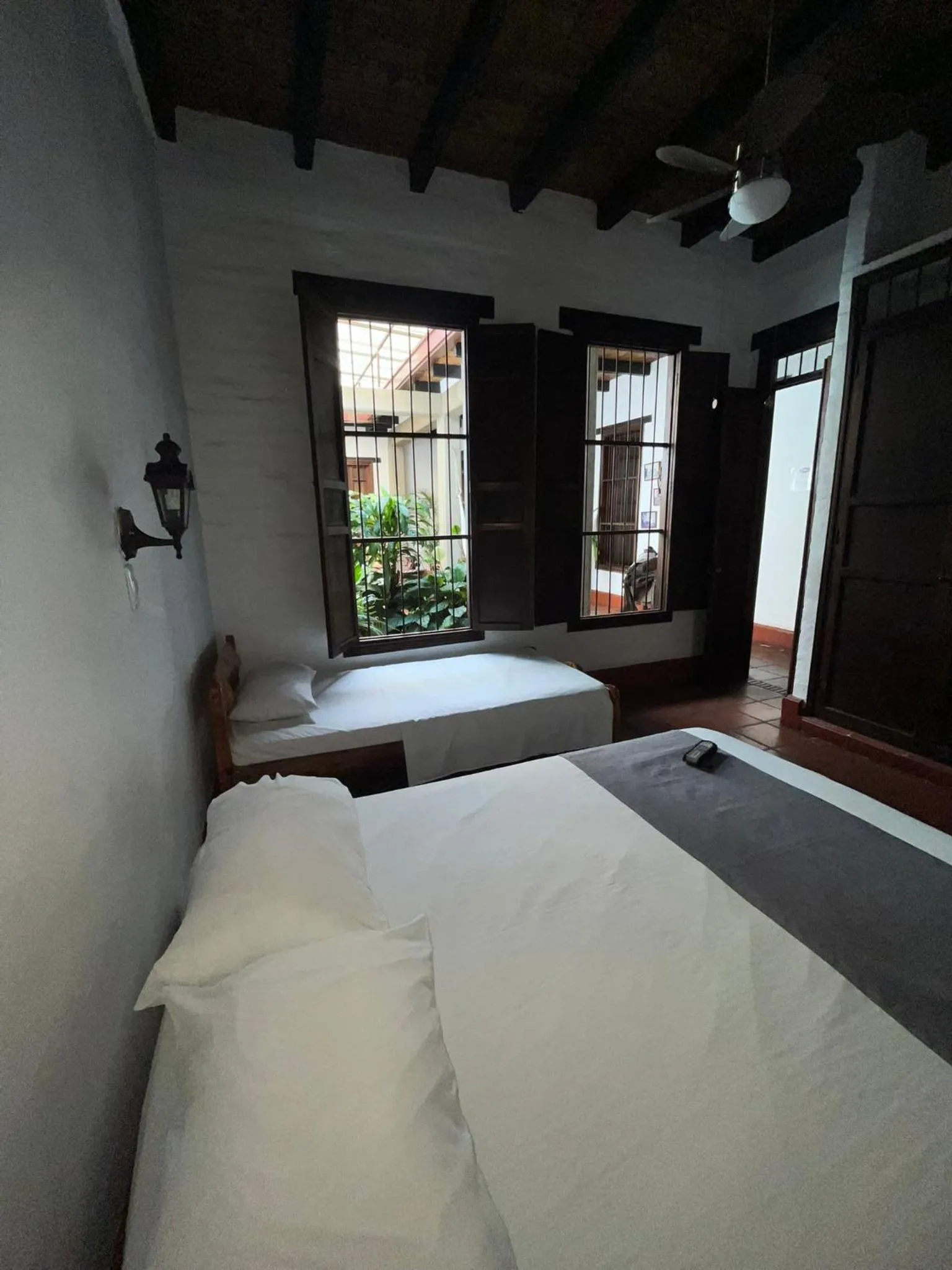 Bed in Hotel Colonial Palmira