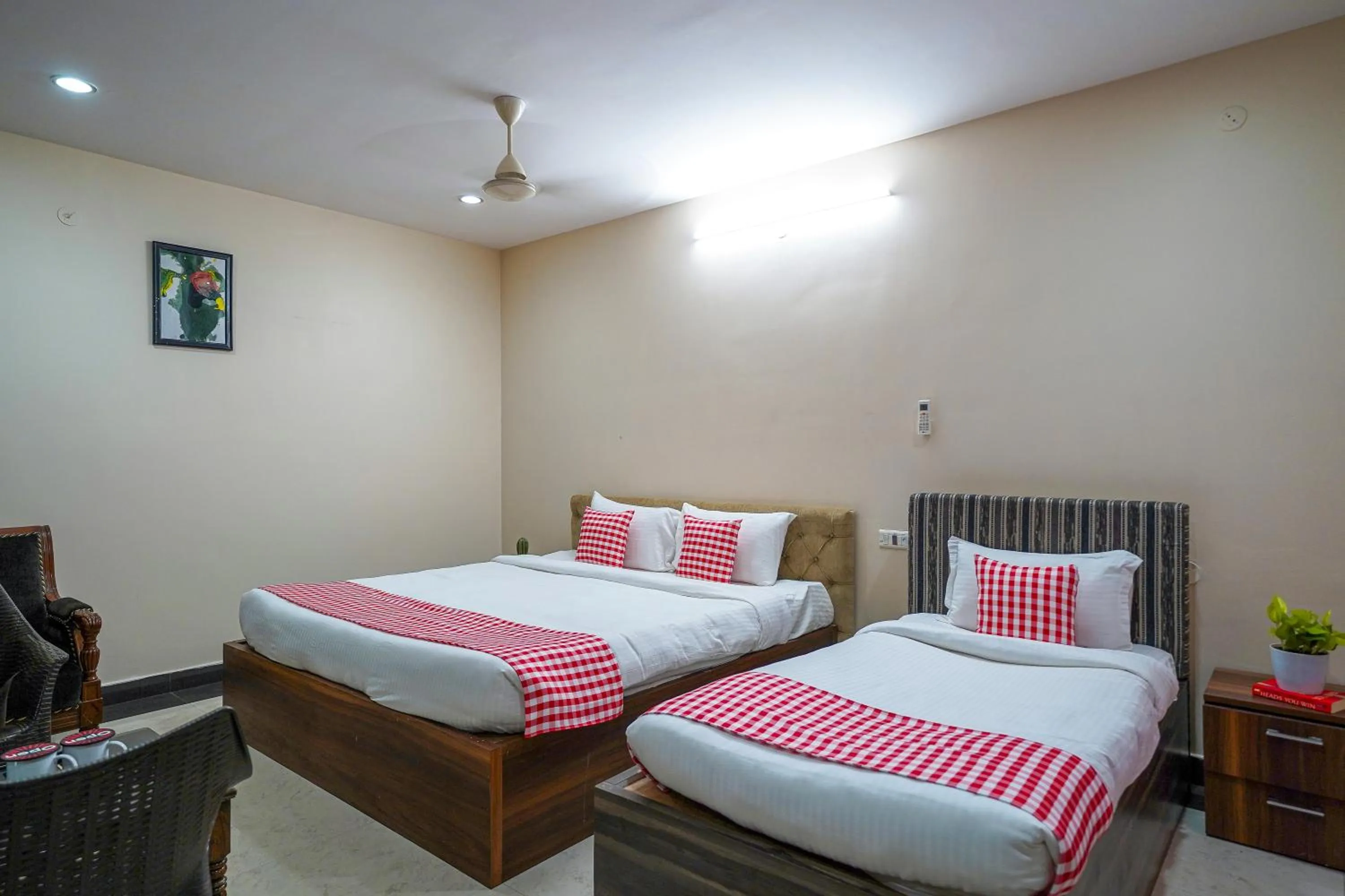 Bedroom, Bed in Open Hotel by Olive - Oceanic Vibes Hotel - RK Beach
