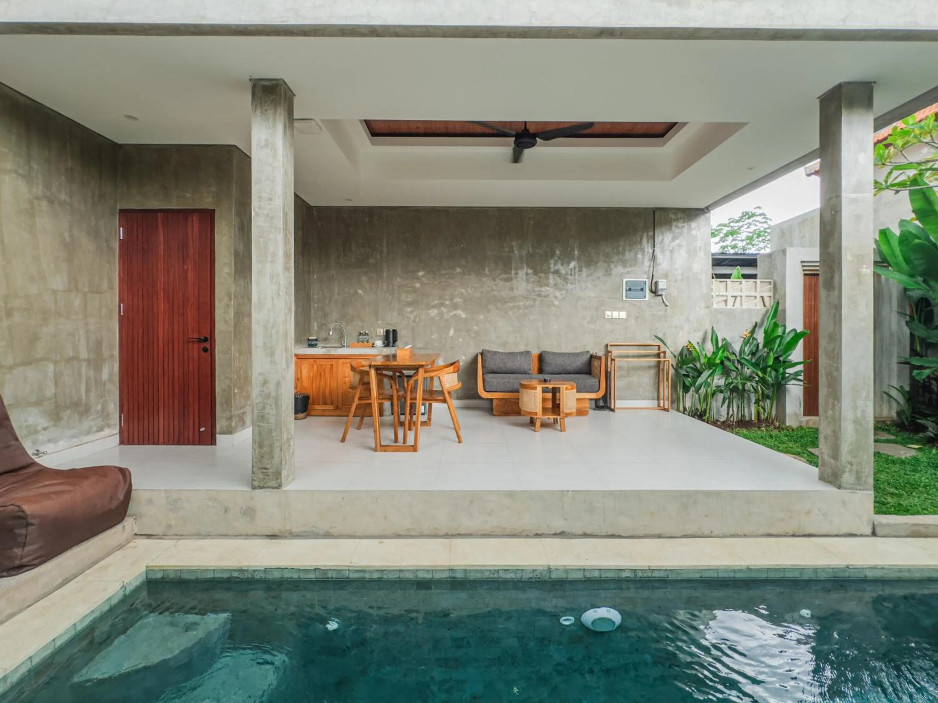 Seating area in Davaya Villas Ubud