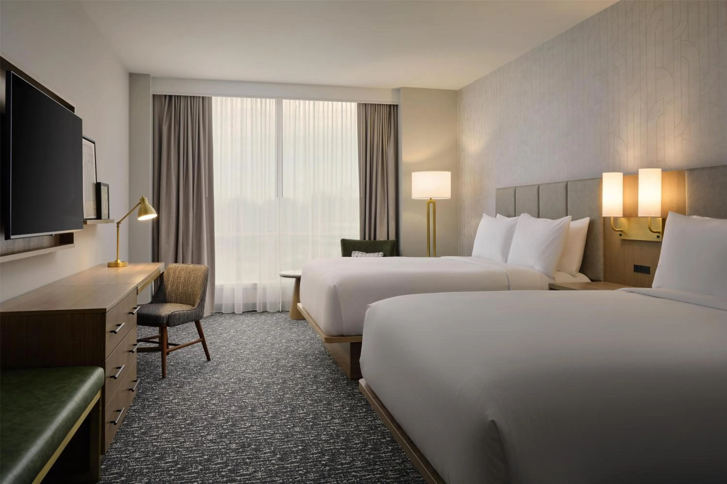 Bed in Doubletree By Hilton Greenville Airport
