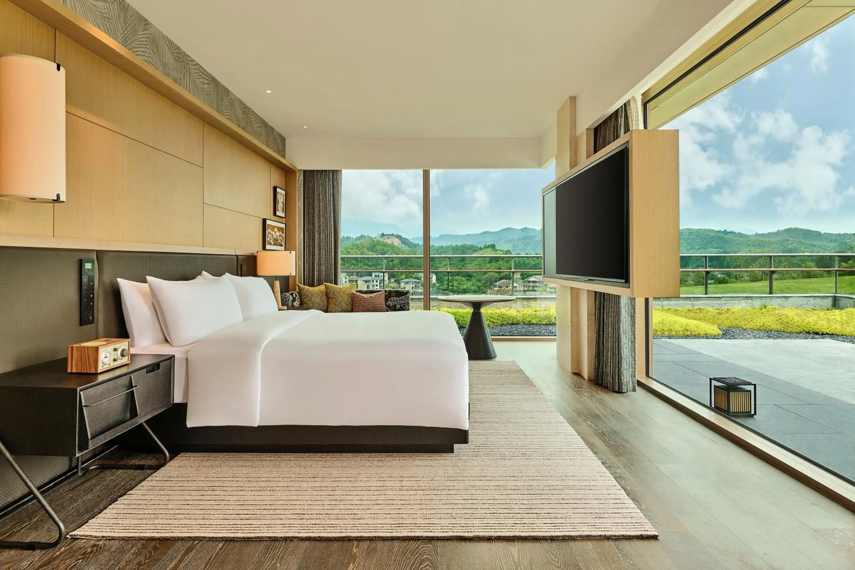 View (from property/room), Bed in Shu Hua Hotel Tianmu Mountain, Curio Collection By Hilton