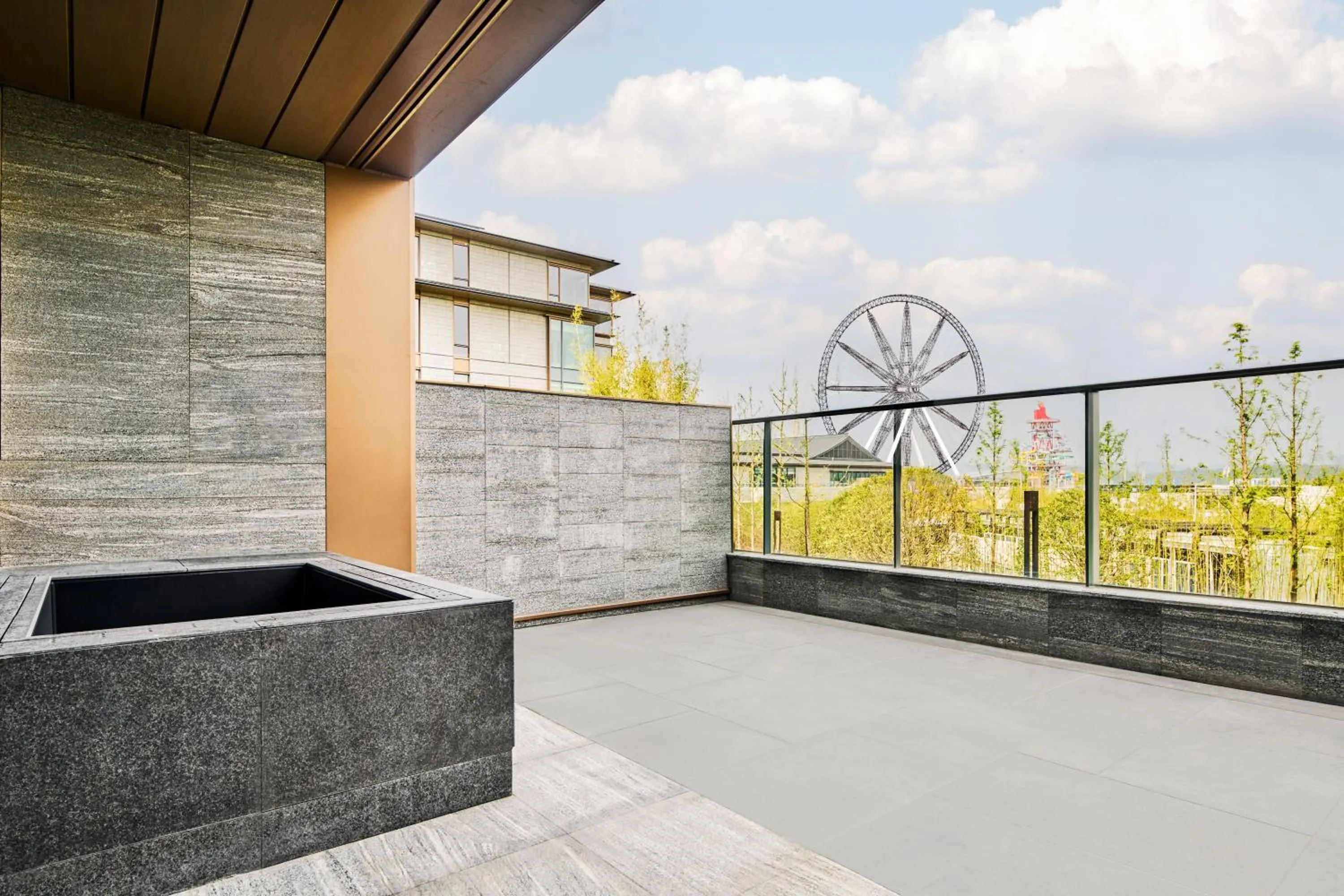 Balcony/Terrace in Shu Hua Hotel Tianmu Mountain, Curio Collection By Hilton