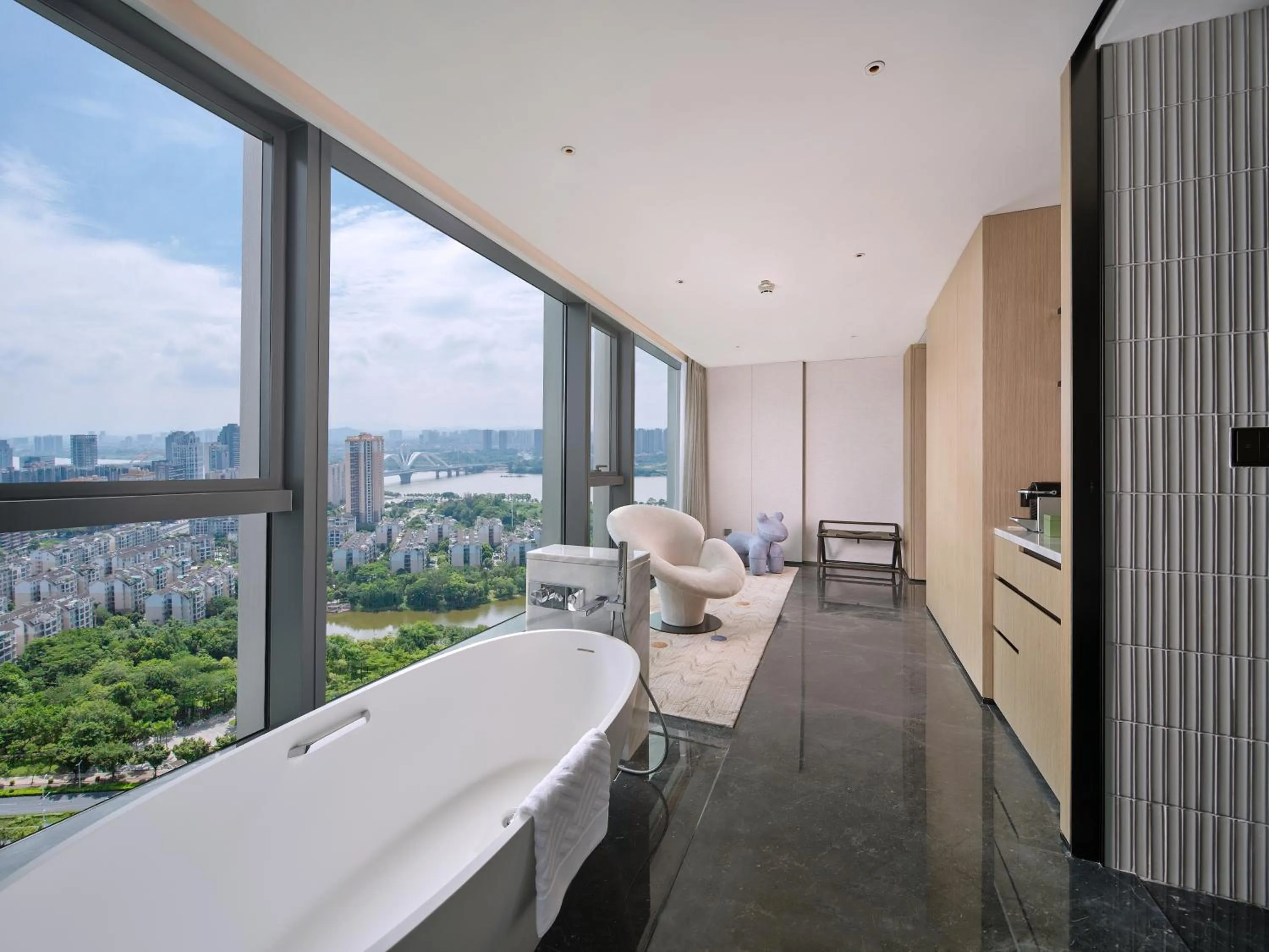 Seating area in Hilton Huizhou