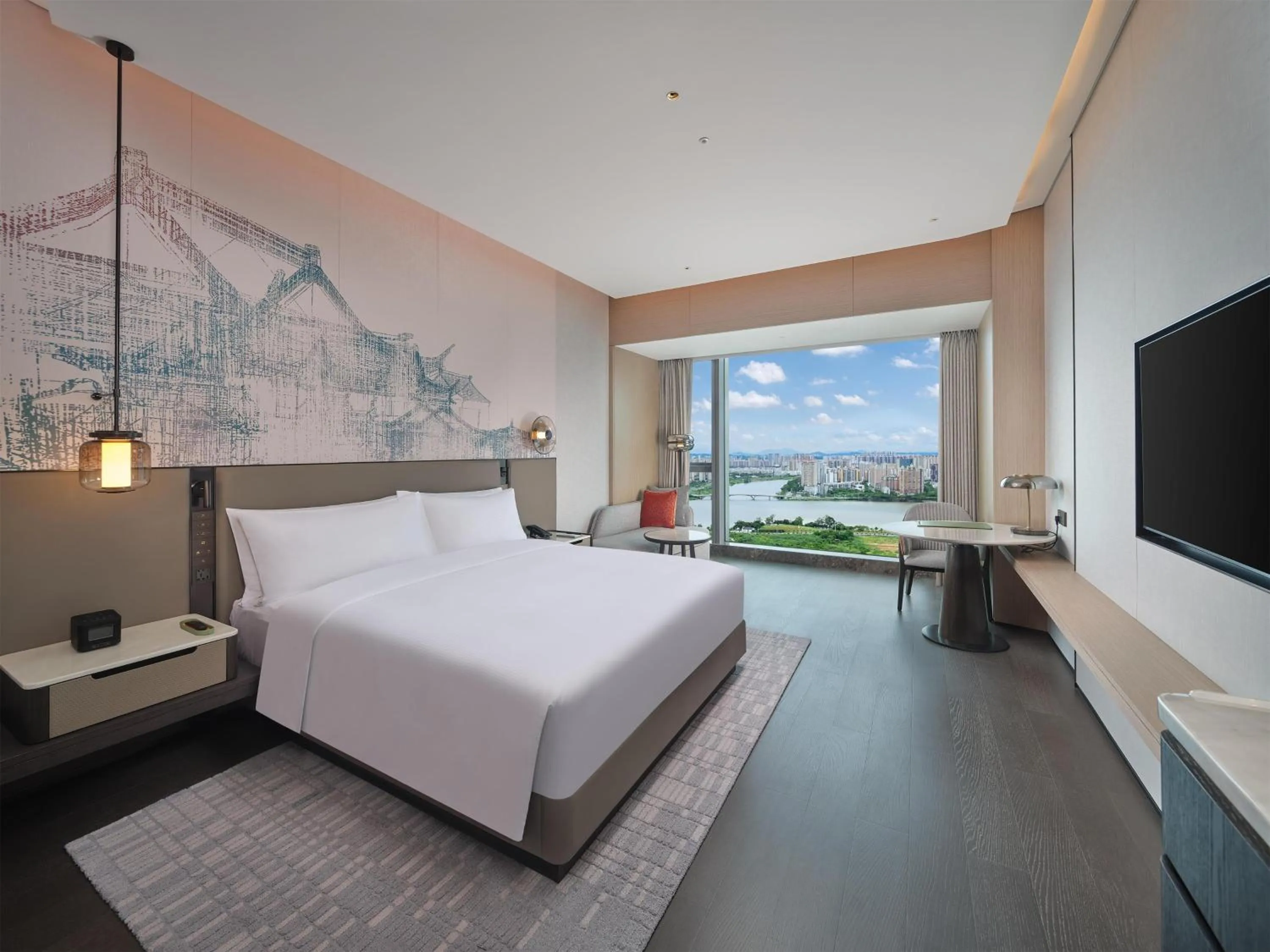 Bed in Hilton Huizhou