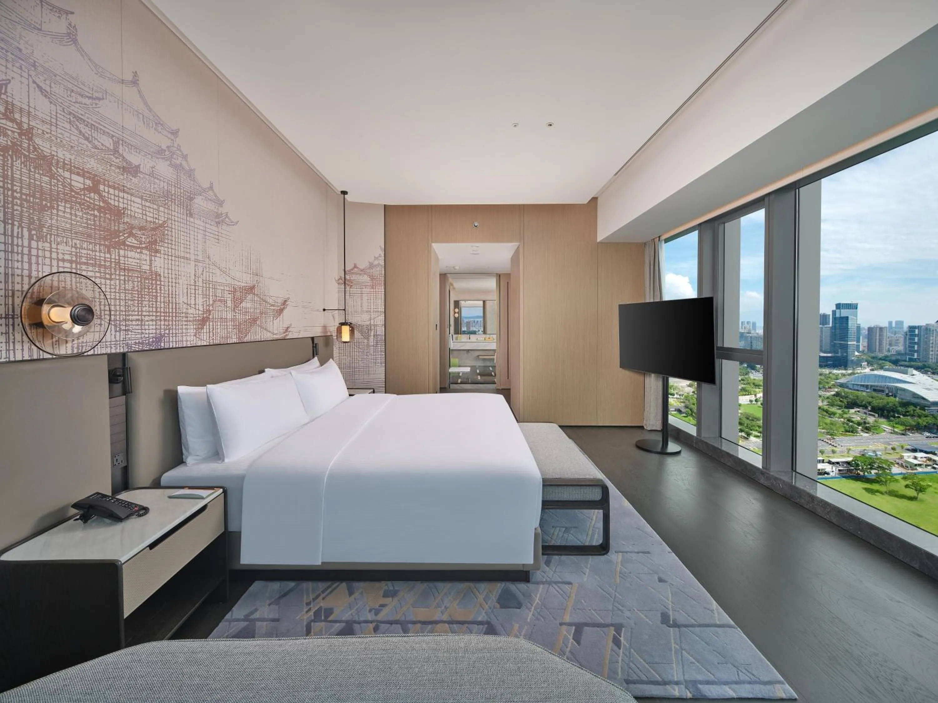 Bed in Hilton Huizhou