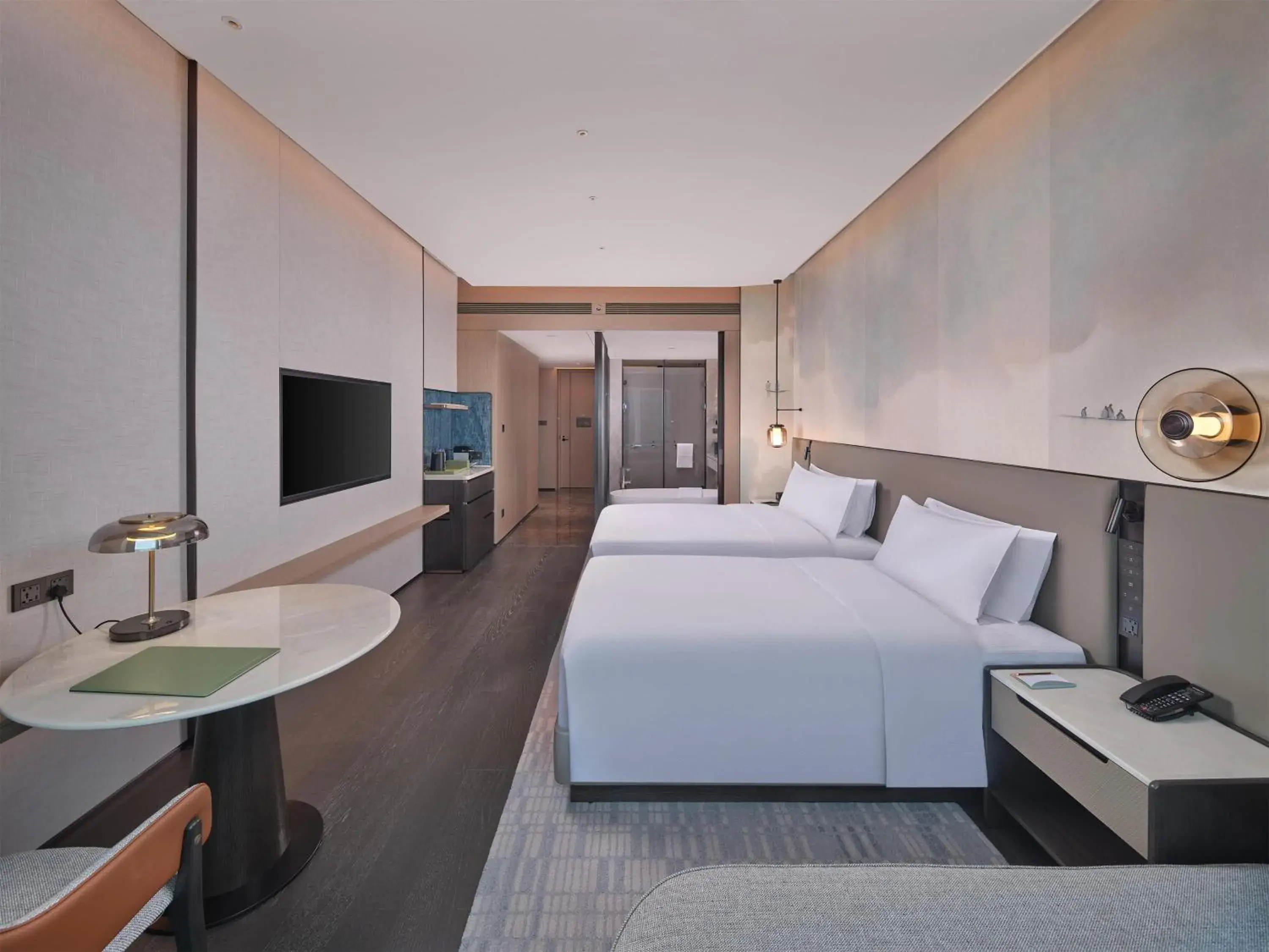 Bed in Hilton Huizhou Bed in Hilton Huizhou