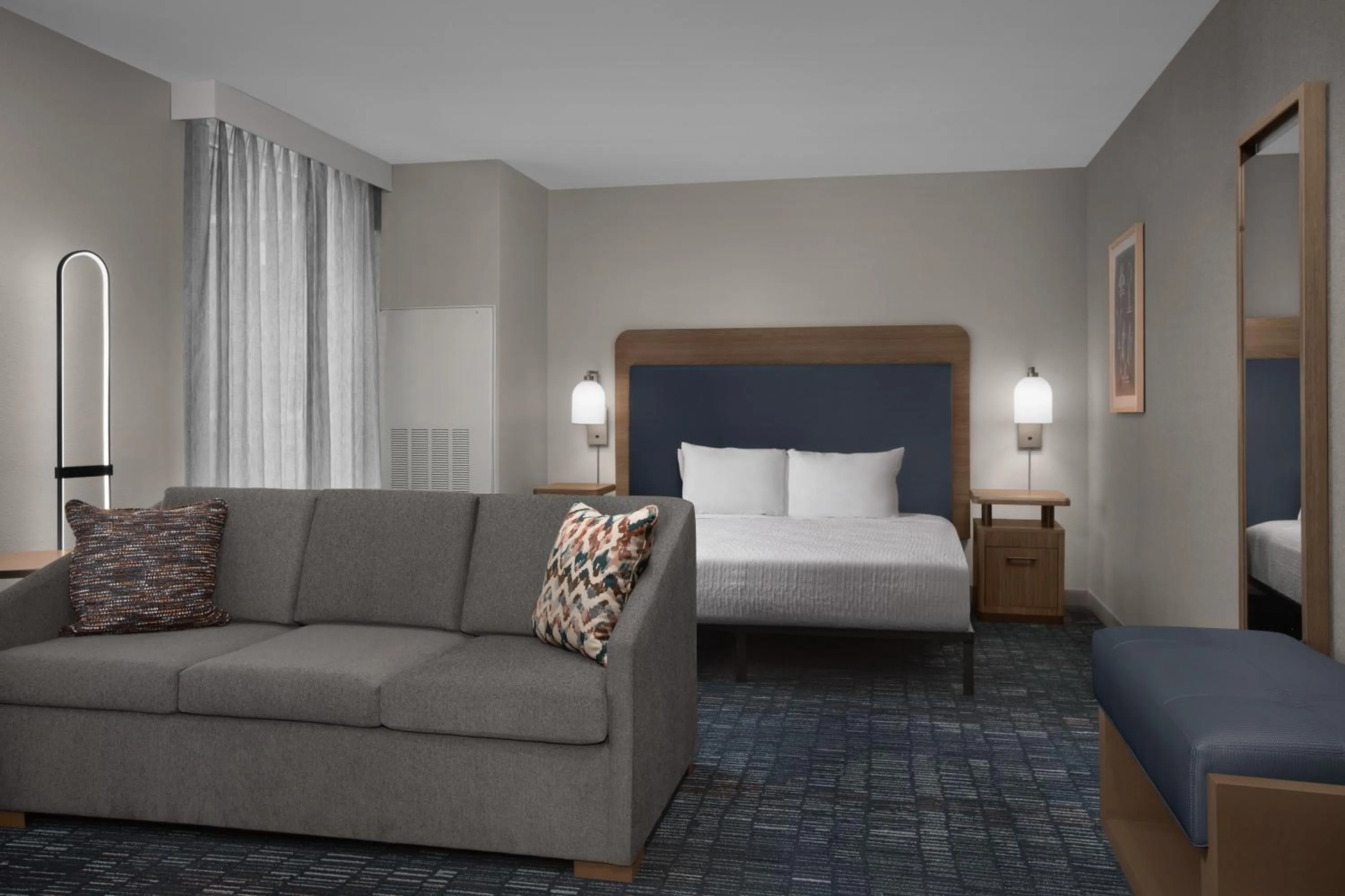 Bedroom, Bed in Homewood Suites By Hilton Portsmouth Downtown