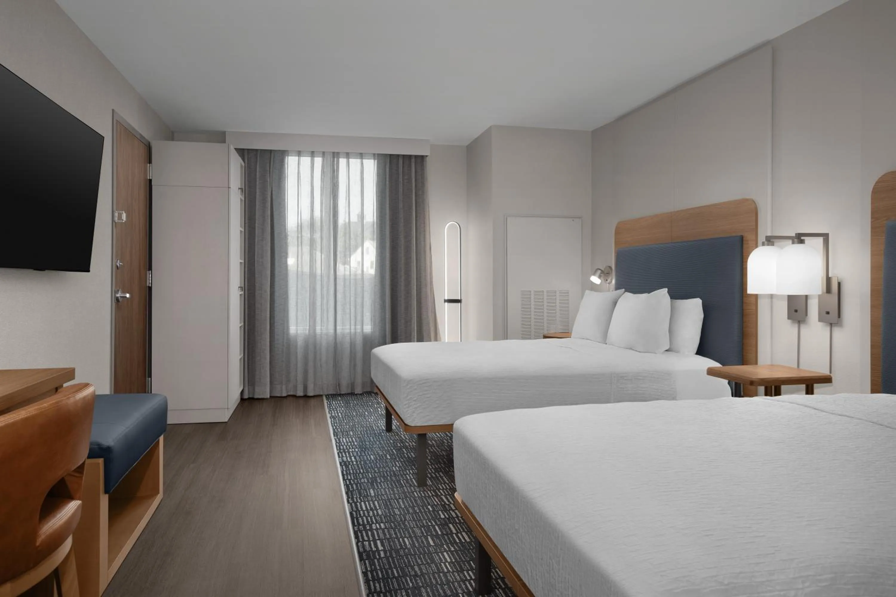 Bedroom, Bed in Homewood Suites By Hilton Portsmouth Downtown