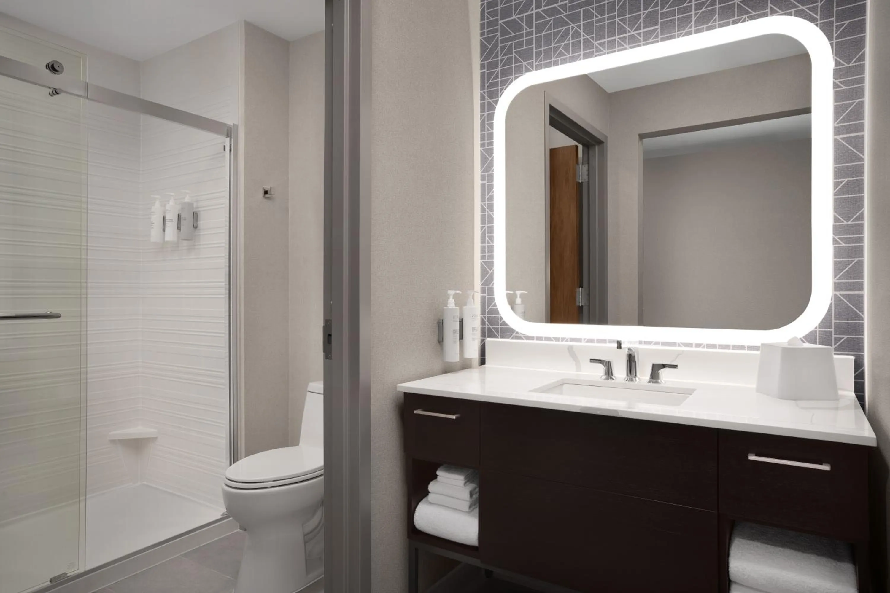 Bathroom in Homewood Suites By Hilton Portsmouth Downtown